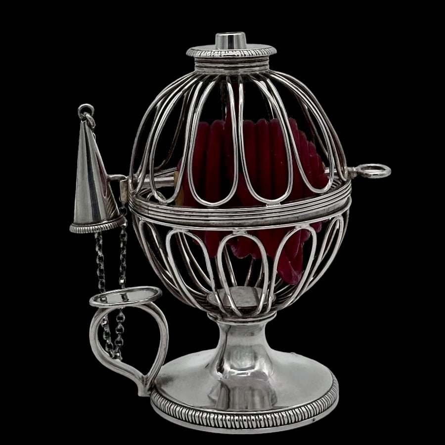 18th Century Antique George III Silver Wax Jack London 1797 Henry Greenway - 3