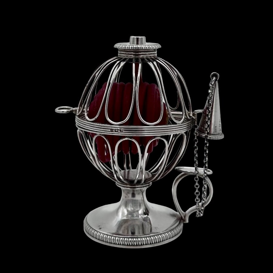 18th Century Antique George III Silver Wax Jack London 1797 Henry Greenway - 4