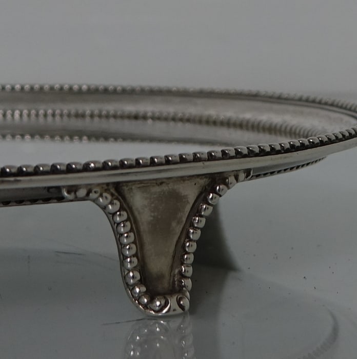 18th Century Antique Pair of George IIII Sterling Silver Salvers London 1782 John Crouch I & Thomas - 4