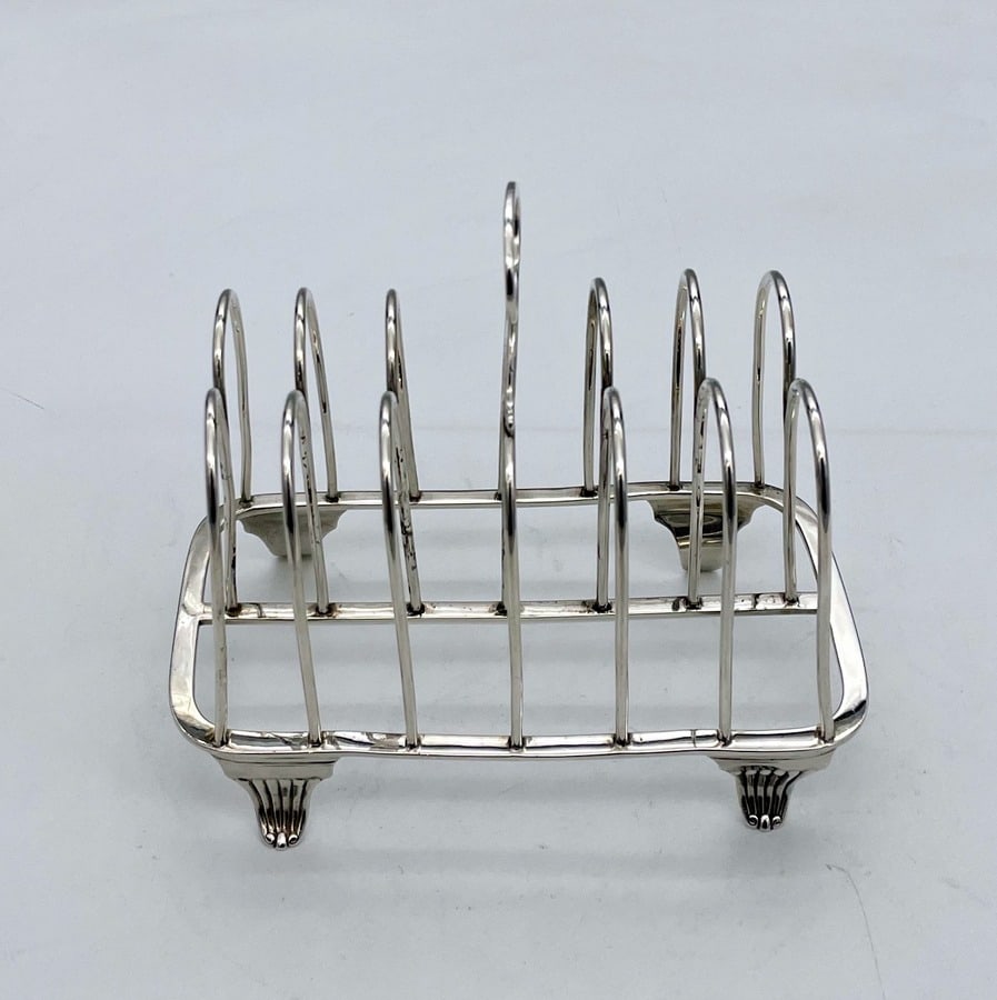 Early 19th Century Antique William IV Sterling Silver Toast Rack London 1833 Barnard Family - 2