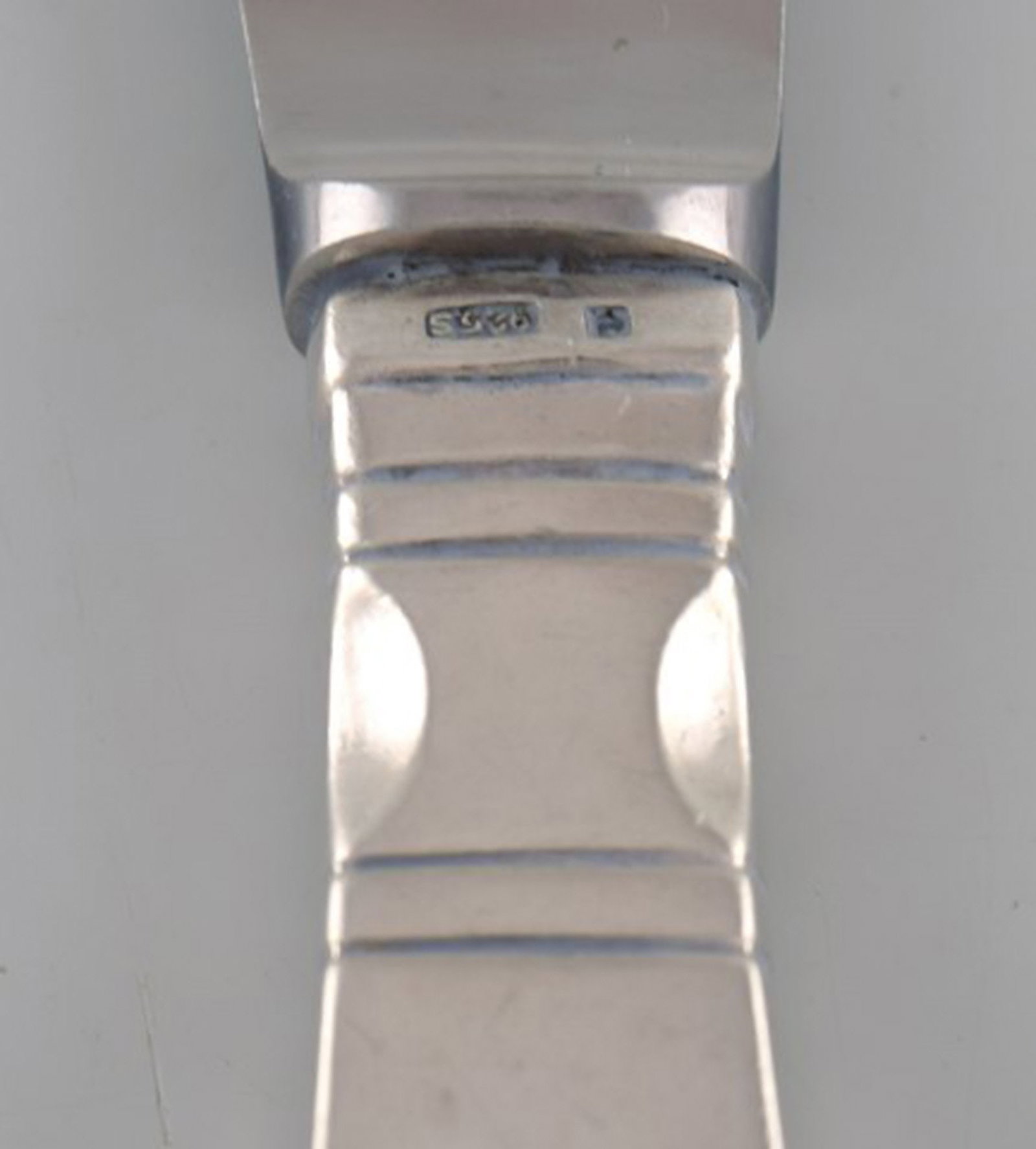 Georg Jensen "Continental" dinner knife in sterling silver and stainless steel. Dated 1915-30. Two - 3