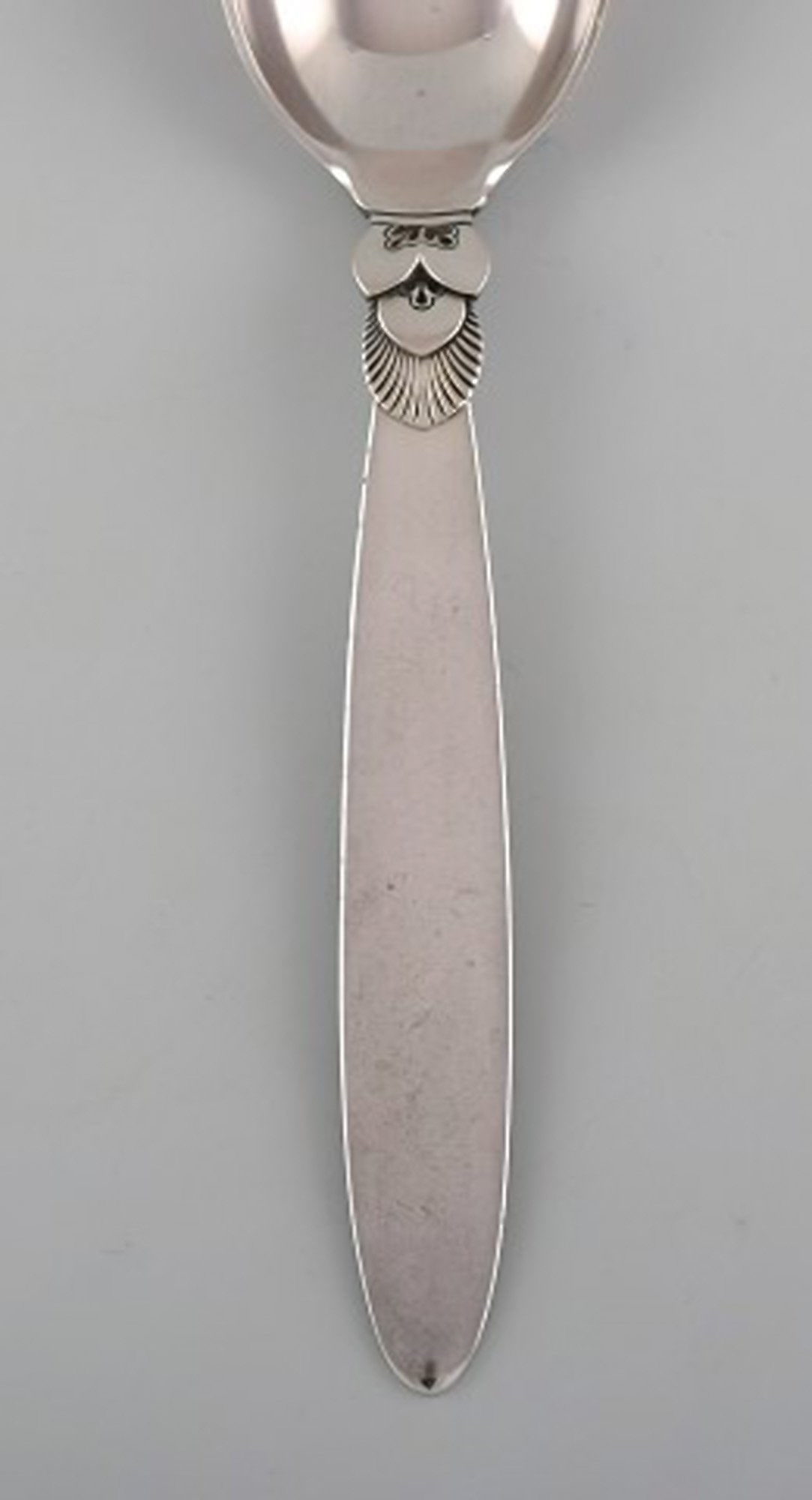 Georg Jensen "Cactus" dinner spoon in sterling silver. Dated 1933-44. - 2