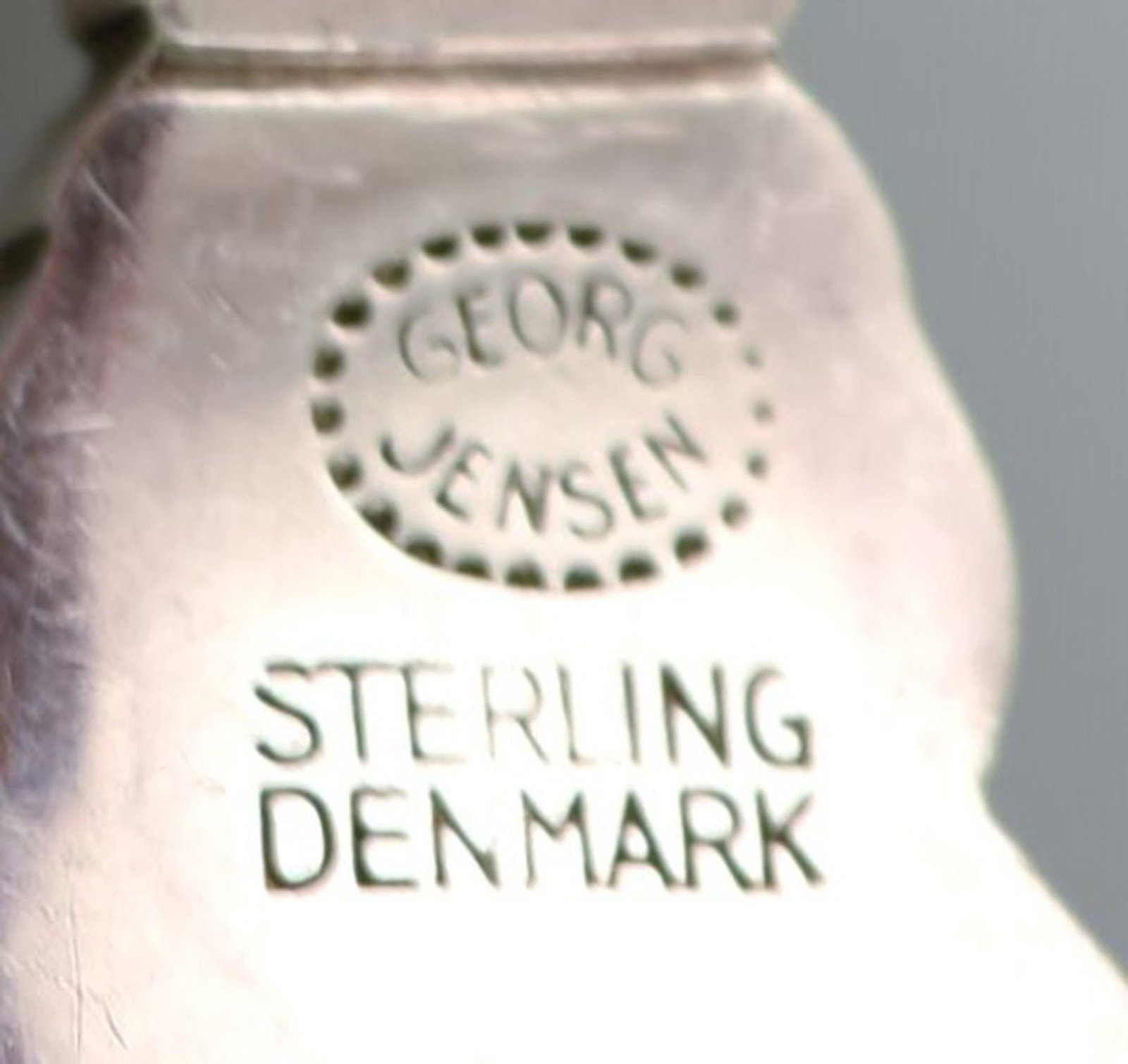 Georg Jensen "Acorn" serving spoon in Sterling silver. - 4