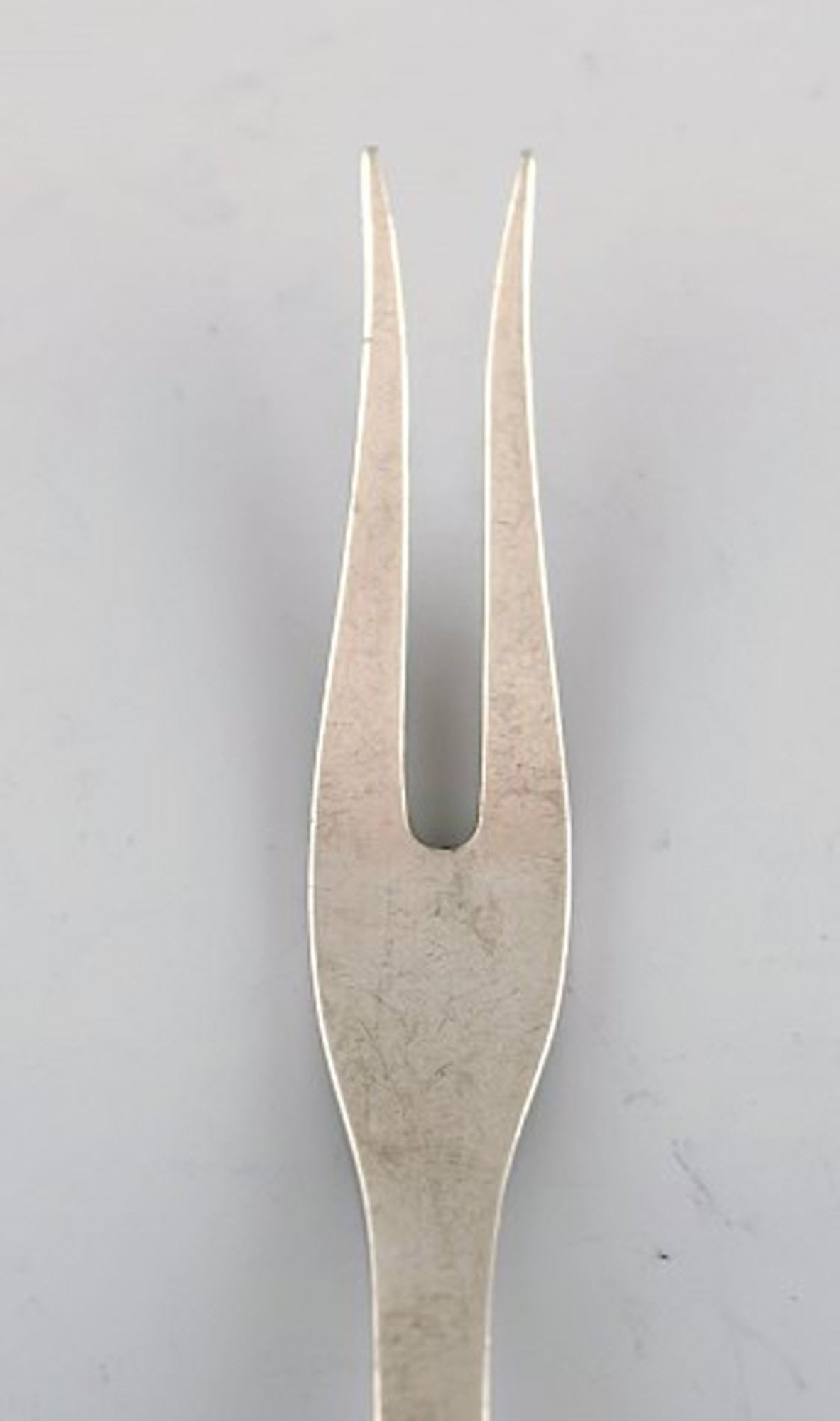 Georg Jensen Rope meat fork in silver. 1920. Silver (830). - 3