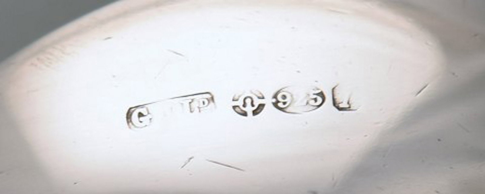 Georg Jensen Old Danish cutlery. Set of six boullion spoons in sterling silver. - 6