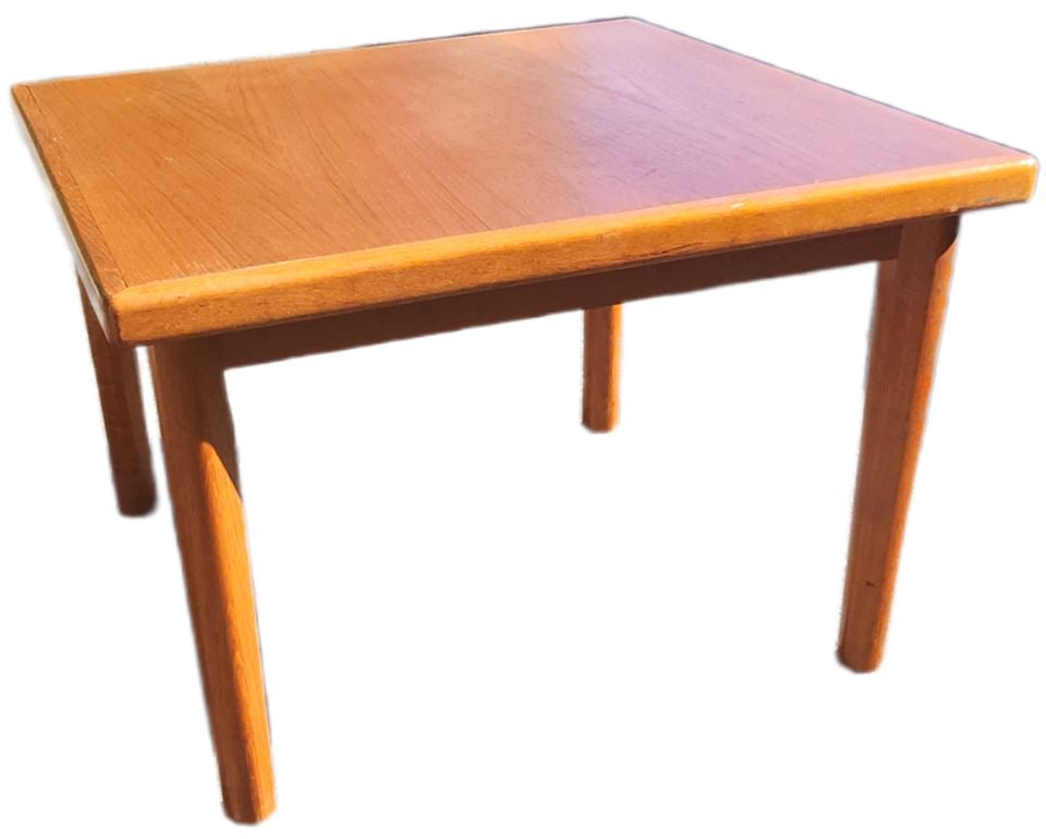 Go back to the 60s & 70s w/ this MCM Scandinavian Gallery teak coffee table. 27.5" Square x 18.5 H. - 3