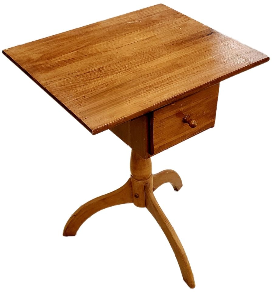 Vintage Maple or Cherry candle or sewing table in times past. Today, a perfect accent or side table. (1 of 5)