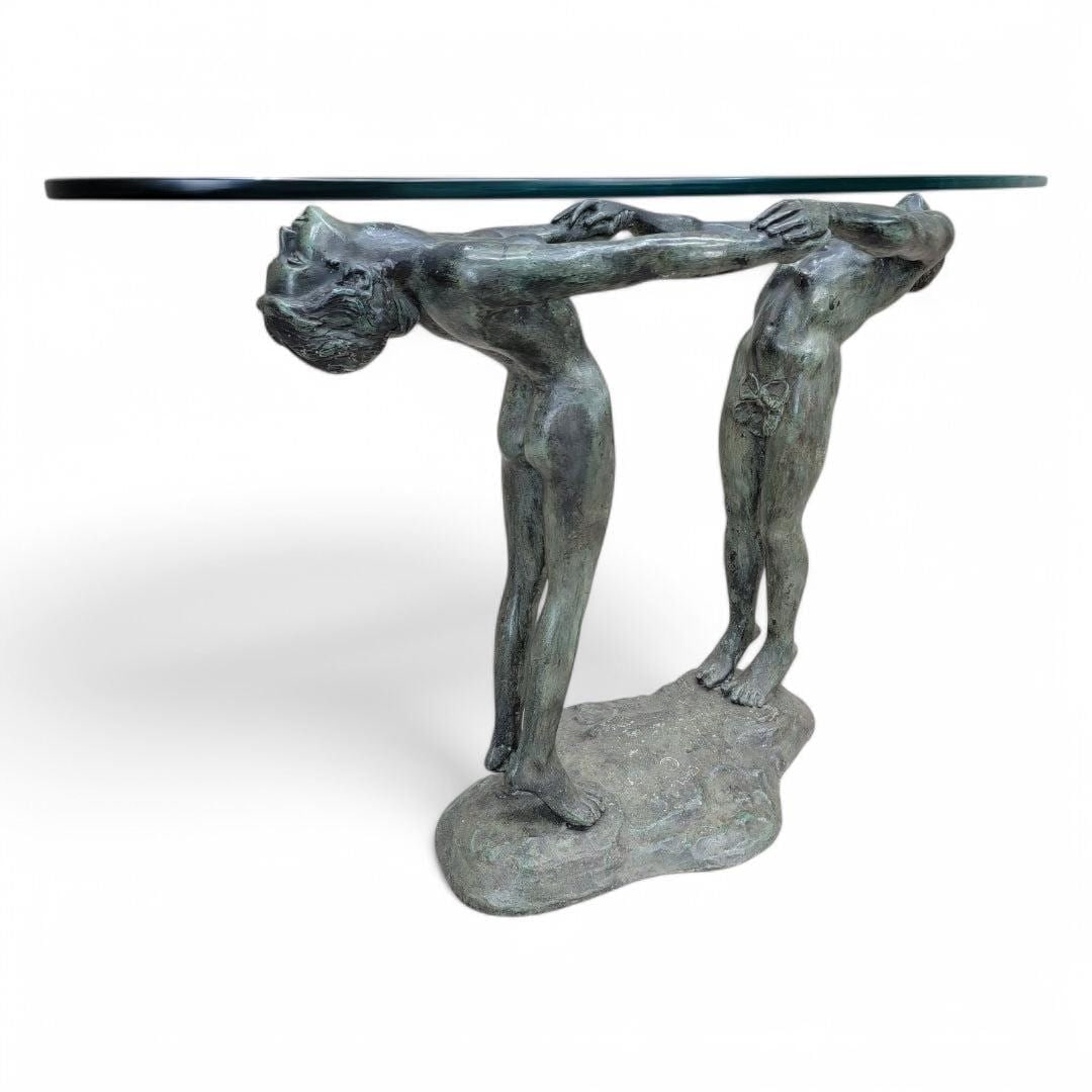 Vintage Art Deco Maude Sherwood Jewett Attributed "Man & Woman" Table - 4