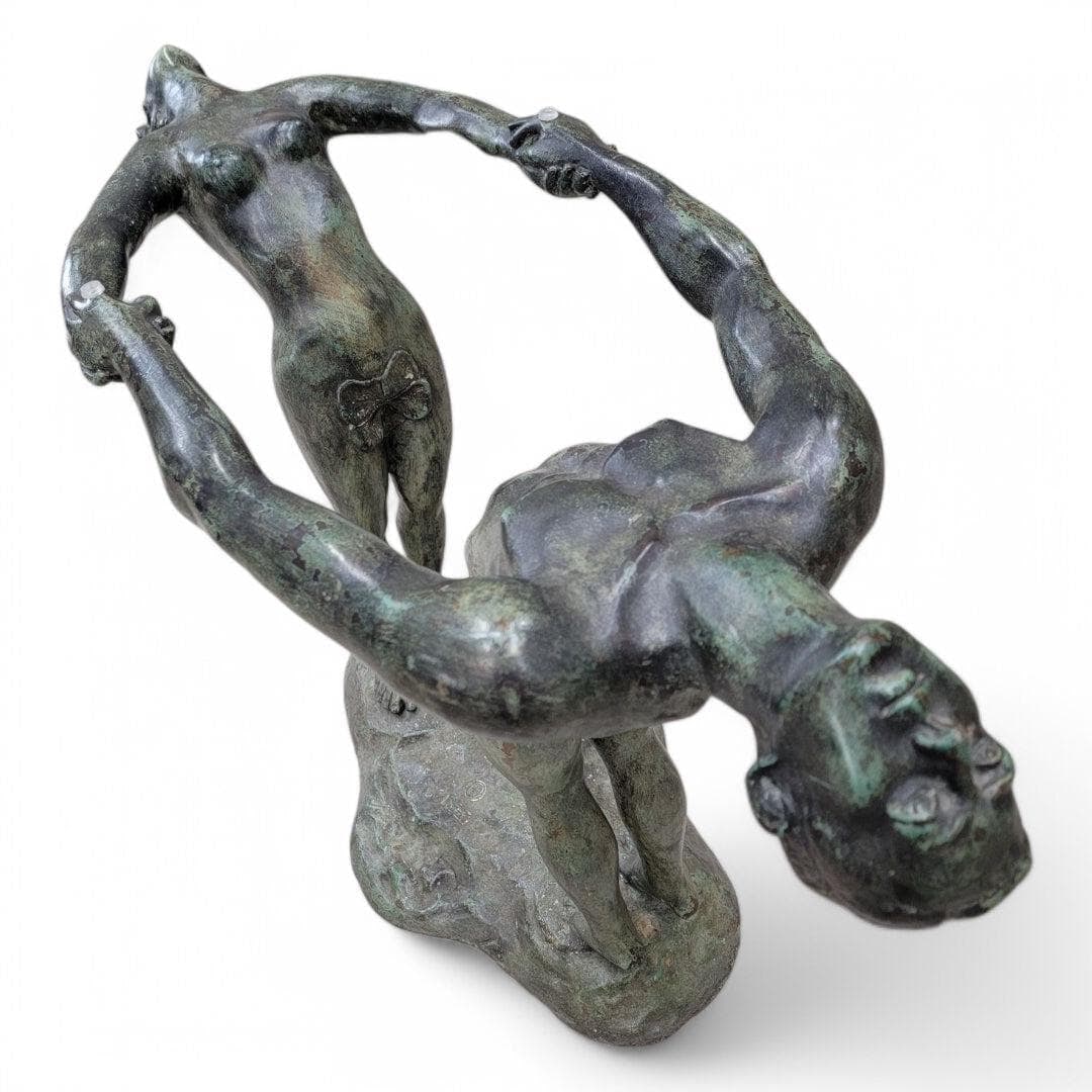 Vintage Art Deco Maude Sherwood Jewett Attributed "Man & Woman" Table - 7