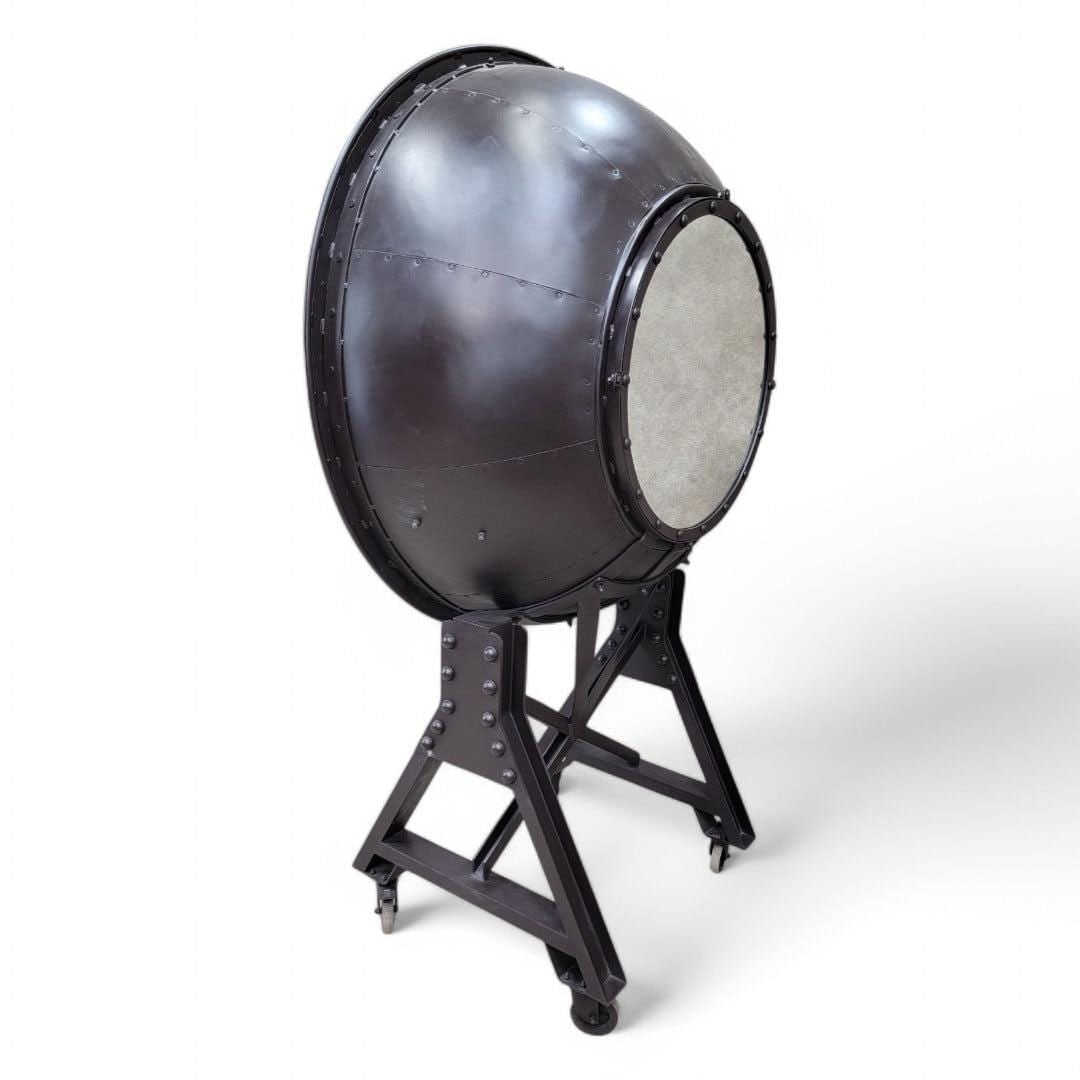 Industrial Modern Cannonball Bar Cabinet - 4