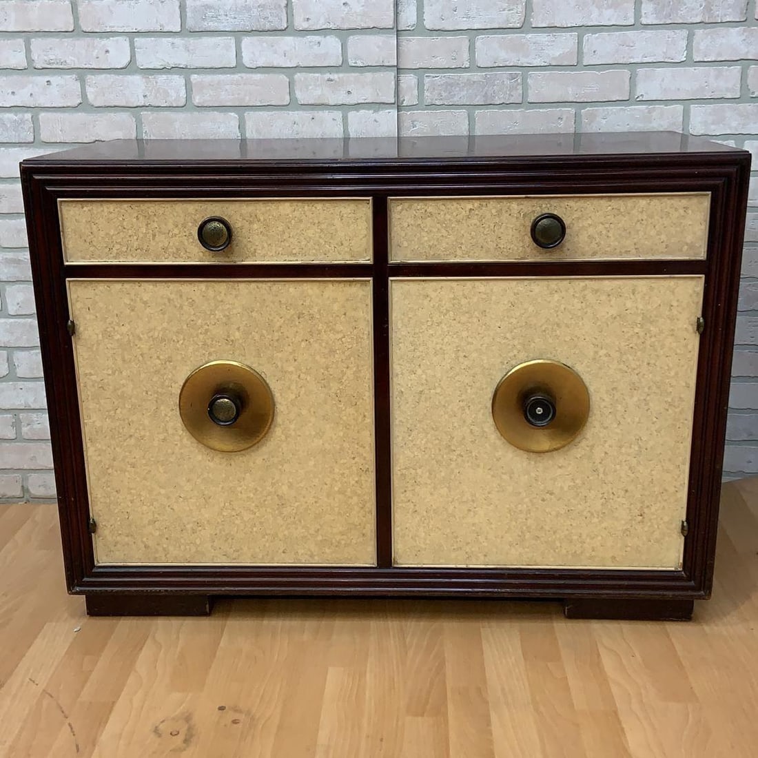Art Deco Mahogany & Cork Buffet Cabinet by Johnson Furniture - 5