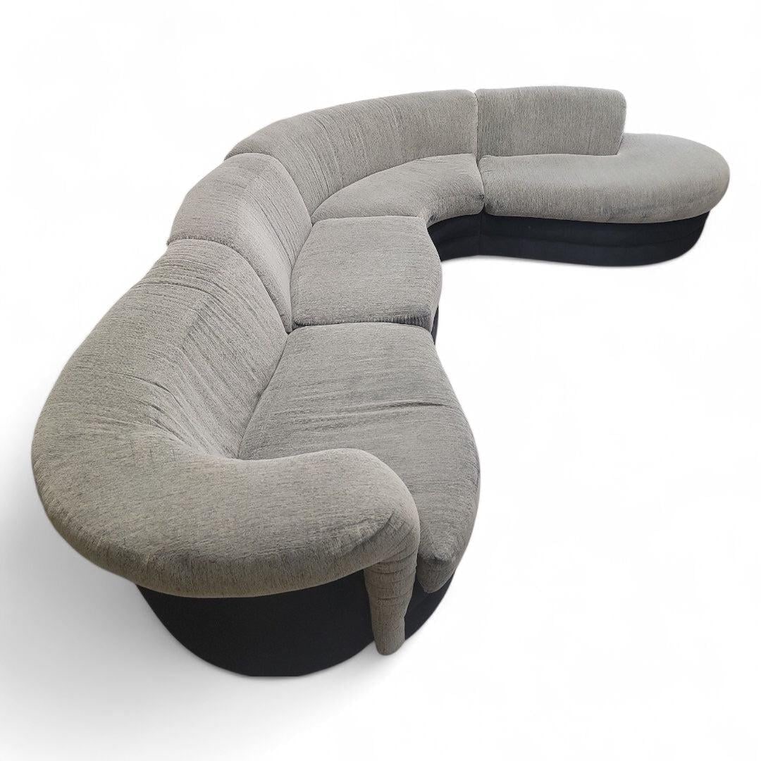 Postmodern Vladimir Kagan Style Serpentine Sectional Sofa by Weimann - 2