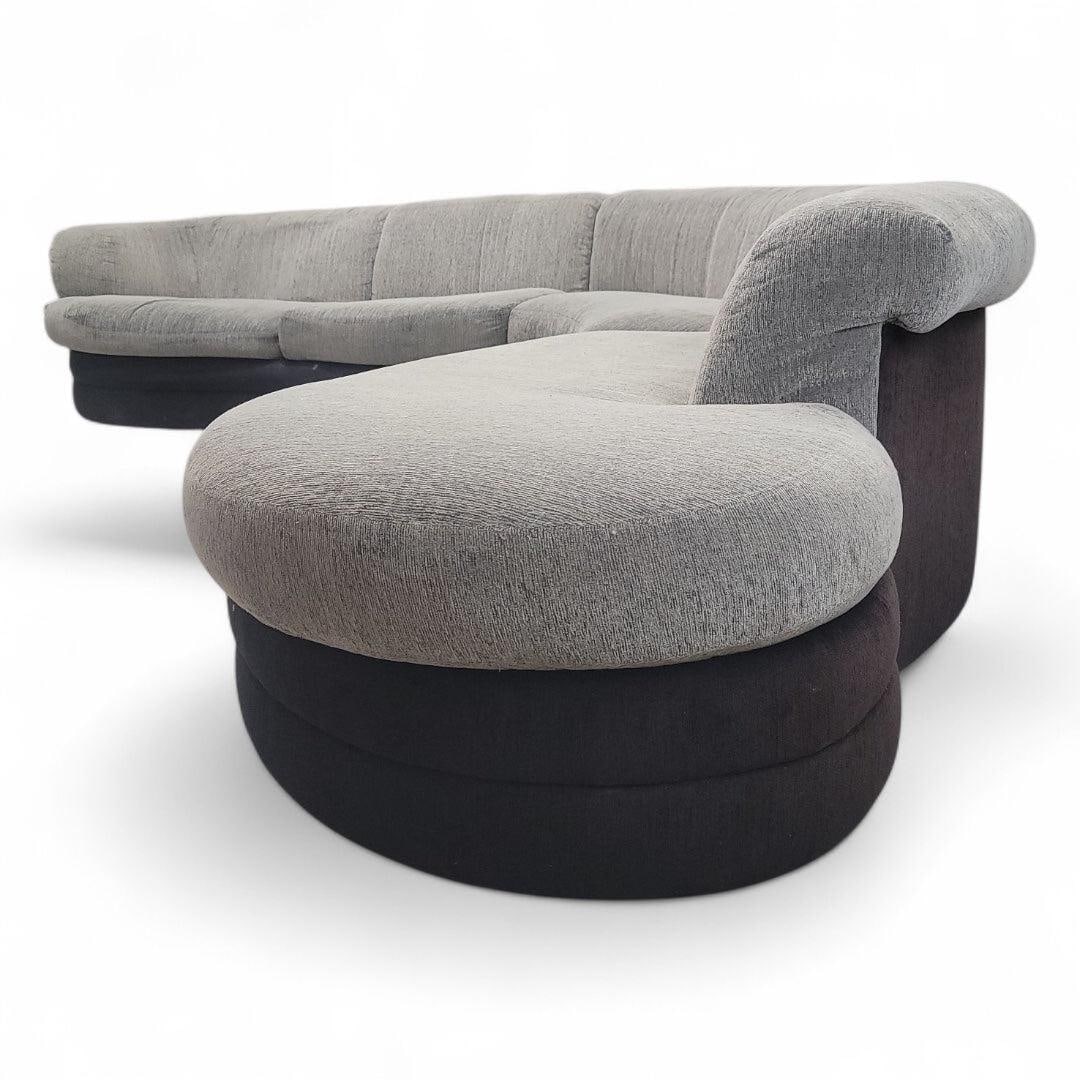 Postmodern Vladimir Kagan Style Serpentine Sectional Sofa by Weimann - 3