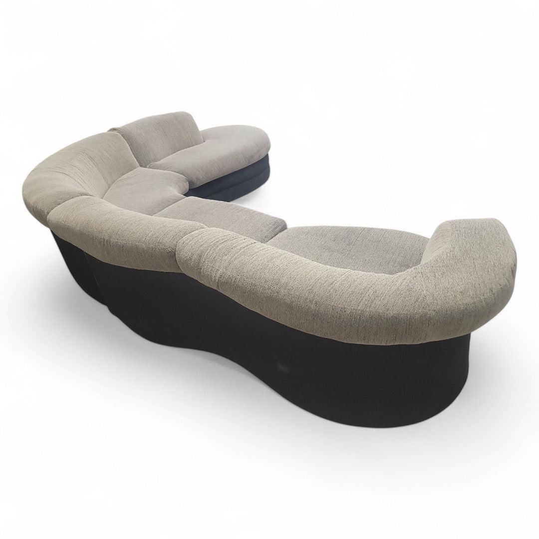 Postmodern Vladimir Kagan Style Serpentine Sectional Sofa by Weimann - 4