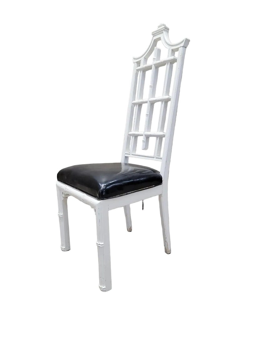 Hollywood Regency Chinese Pagoda Style Side Chair - 2