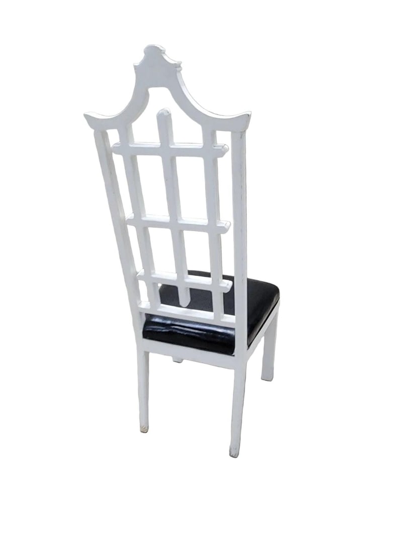 Hollywood Regency Chinese Pagoda Style Side Chair - 3