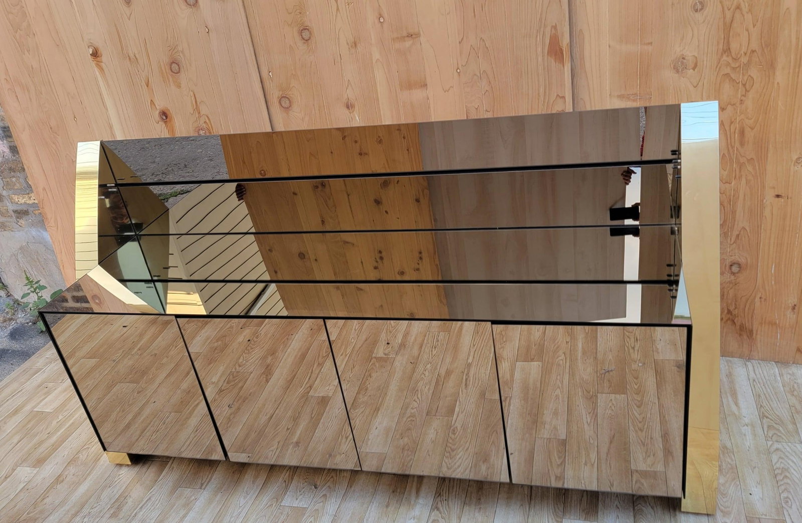 MCM Mirrored Credenza by Ello - 9