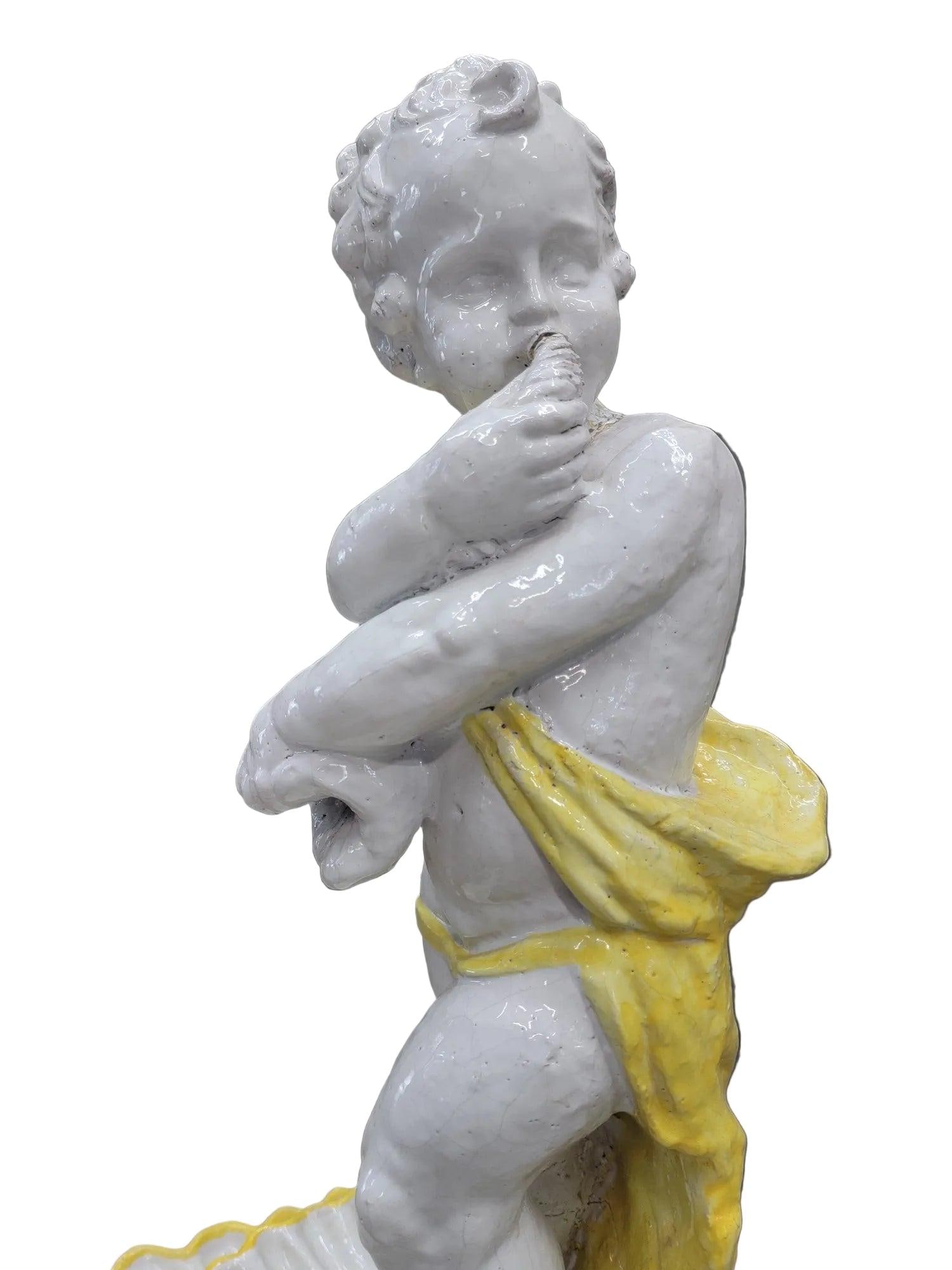 Antique Rococo Style Italian Majolica Stove - 9