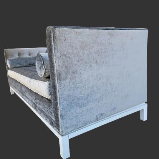 Lampert Charcoal Tufted Velvet Sofa by Jonathan Adler - 6