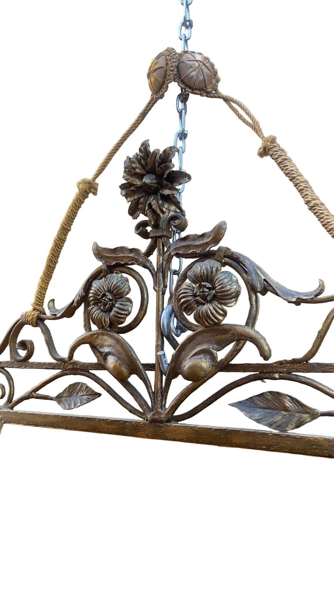 Vintage Italian Floral Wall Mirror - 5