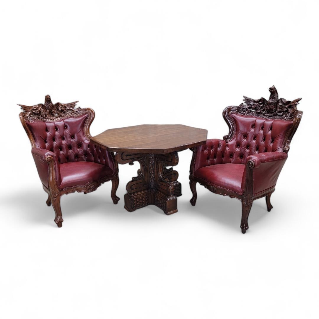 Antique Federal Style Chairs Newly Reupholstered - Set of 2 - 10