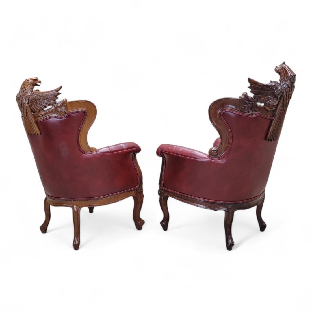 Antique Federal Style Chairs Newly Reupholstered - Set of 2 - 4