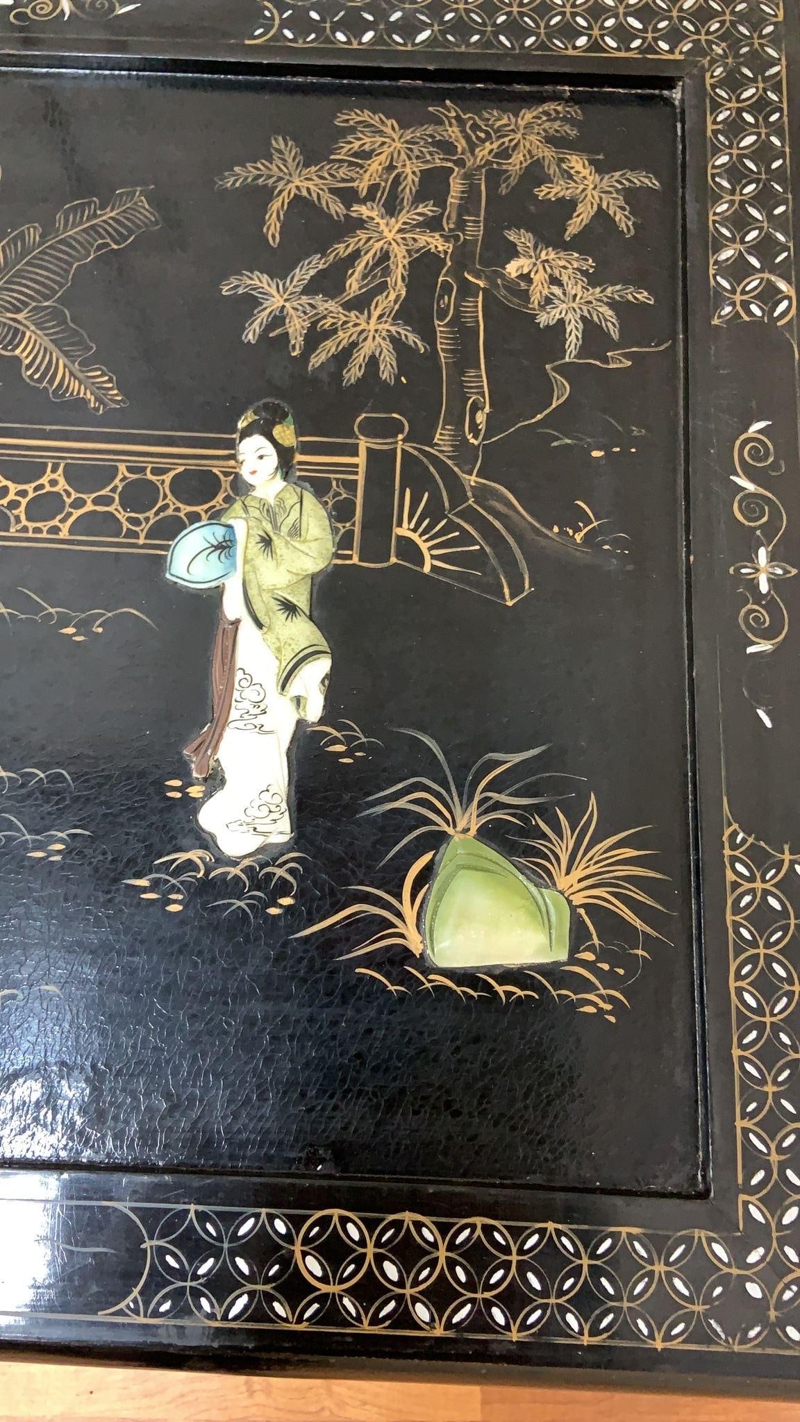 MCM Chinoiserie with Mother Of Pearl Coffee Table - 10