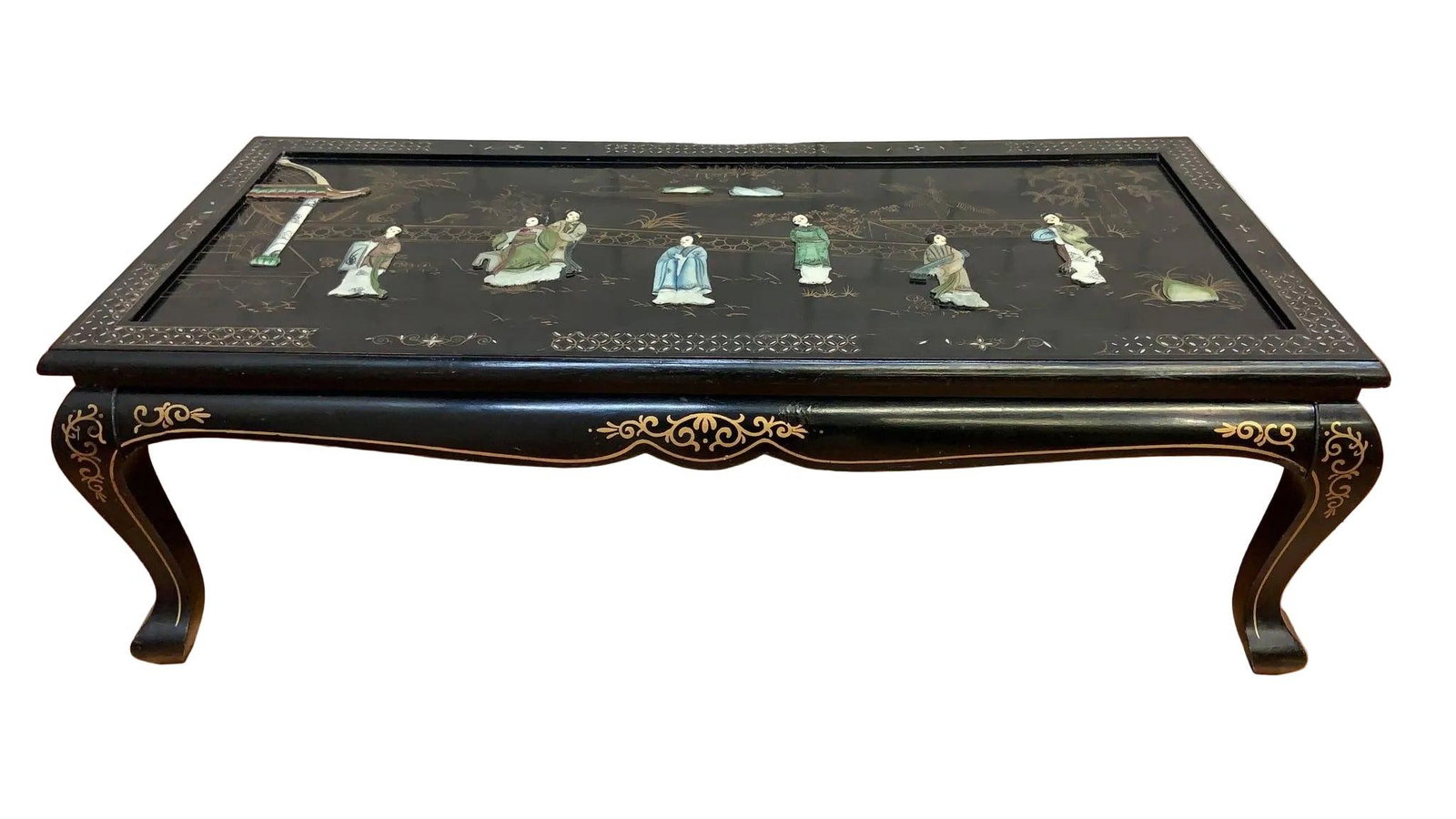 MCM Chinoiserie with Mother Of Pearl Coffee Table - 3