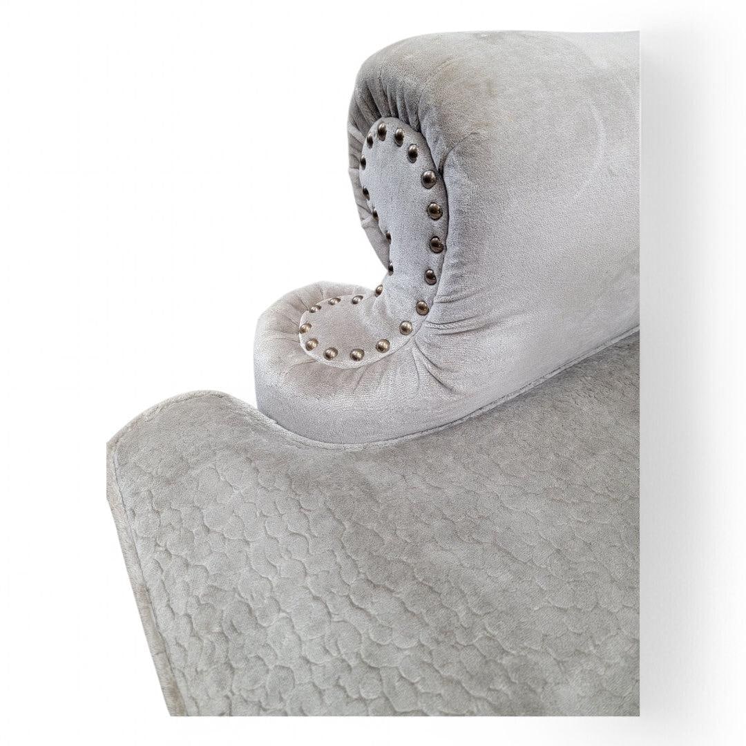 Vintage Queen Anne Style Wingback Lounge Chairs - Pair - 7