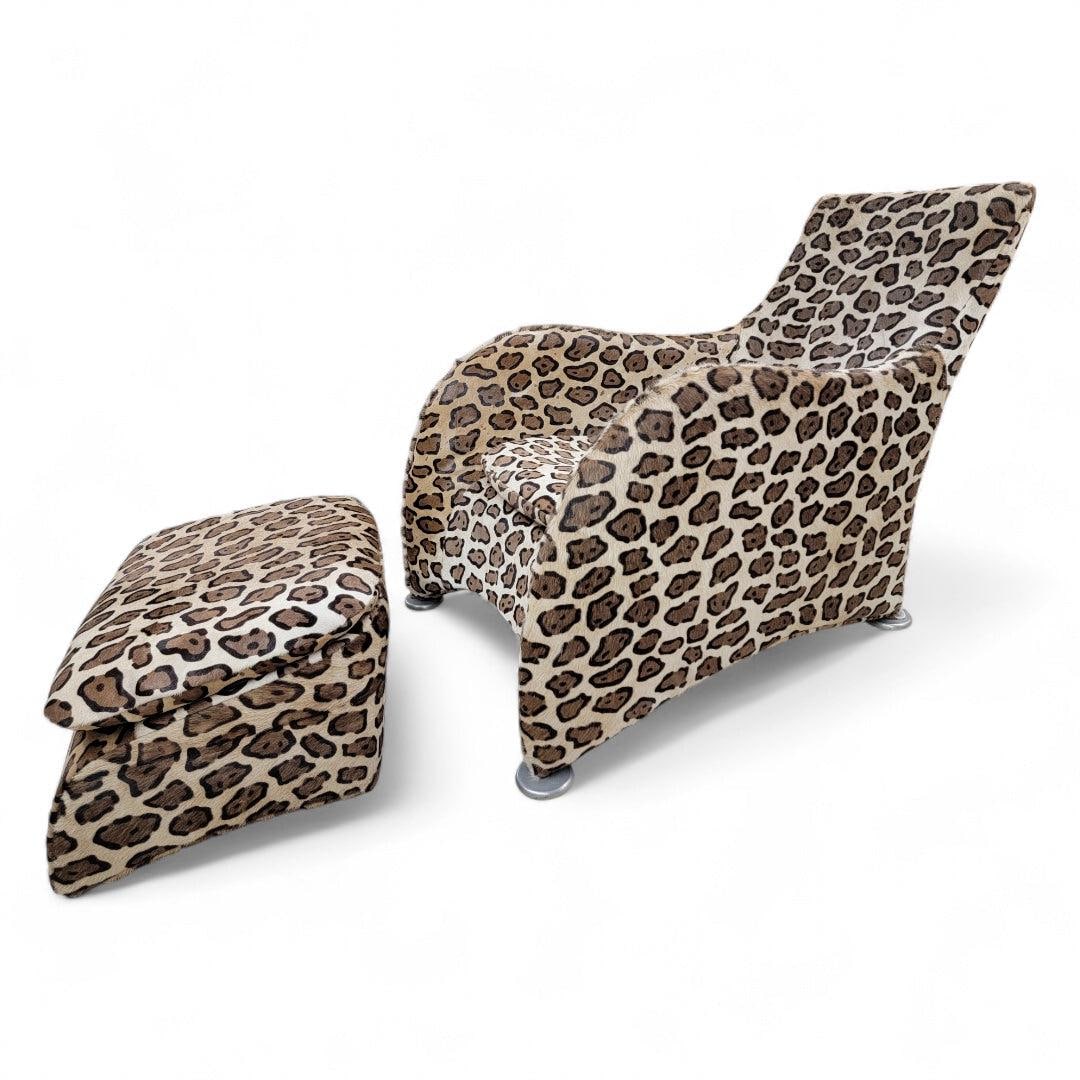 Modern Gerard Van Den Berg for Montis Lounge Chair and Ottoman Newly Reupholstered - 2