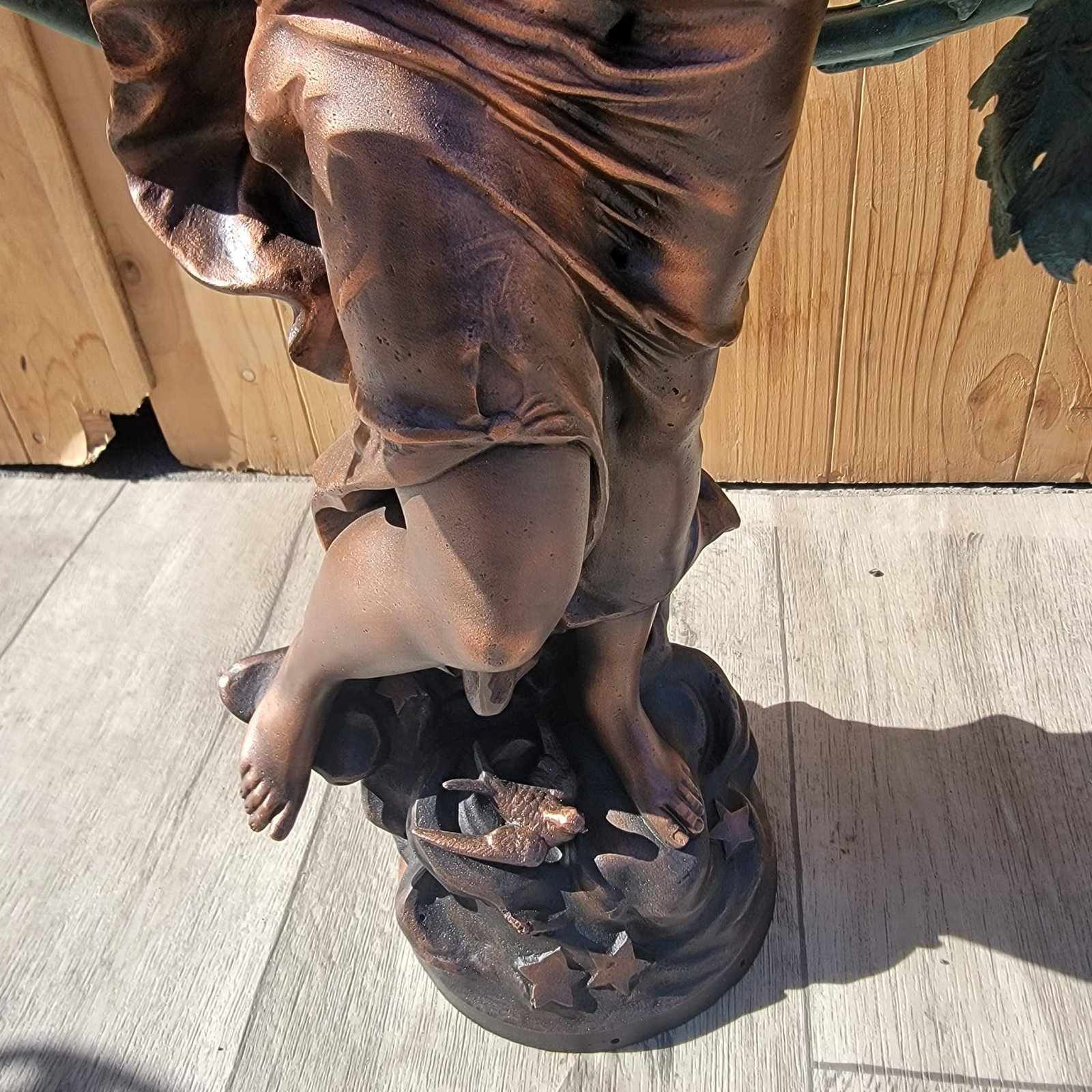 Antique French Art Nouveau Auguste Moreau Style Figural Spelter Lamp "Nuit De Printemps" Or "Spring - 8