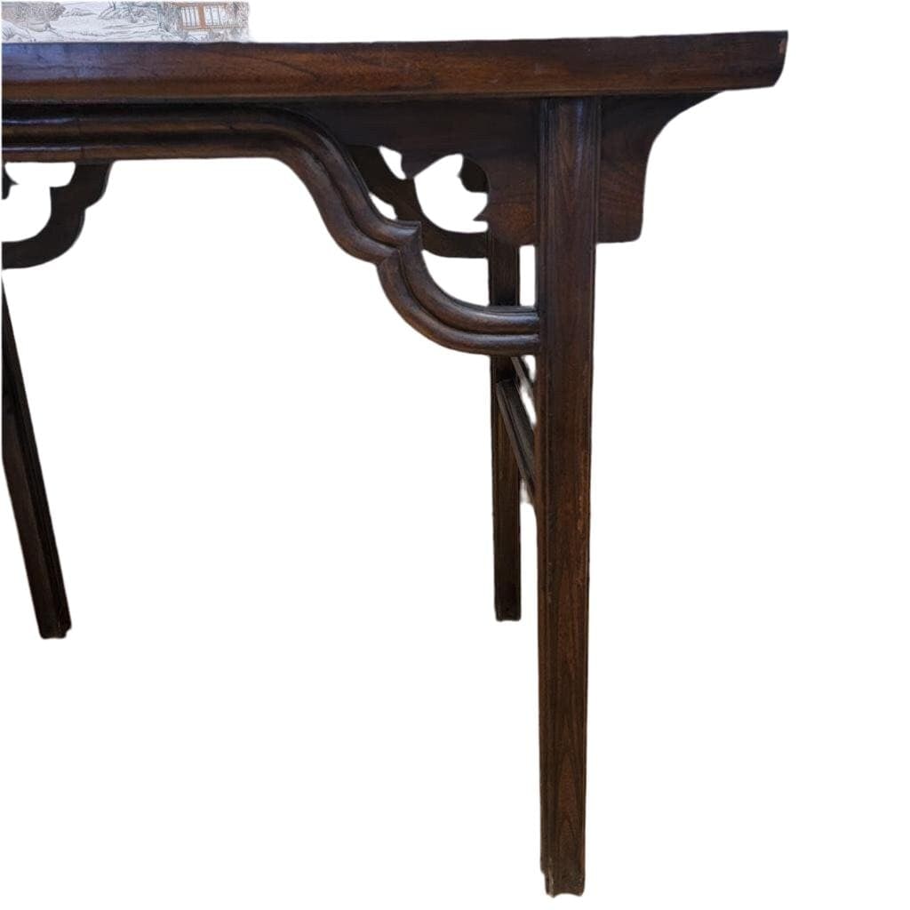 Antique Shanxi Province Elm Tall Table - 5