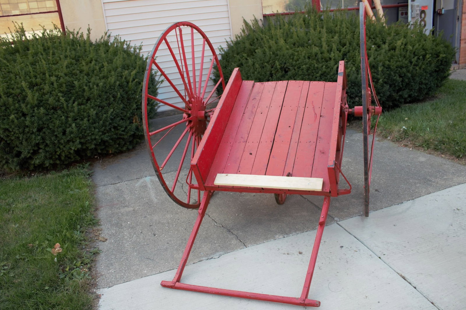 Antique Historic Chicago Fire Hose Cart and Fire Extinguisher - 2 Piece Set - 4