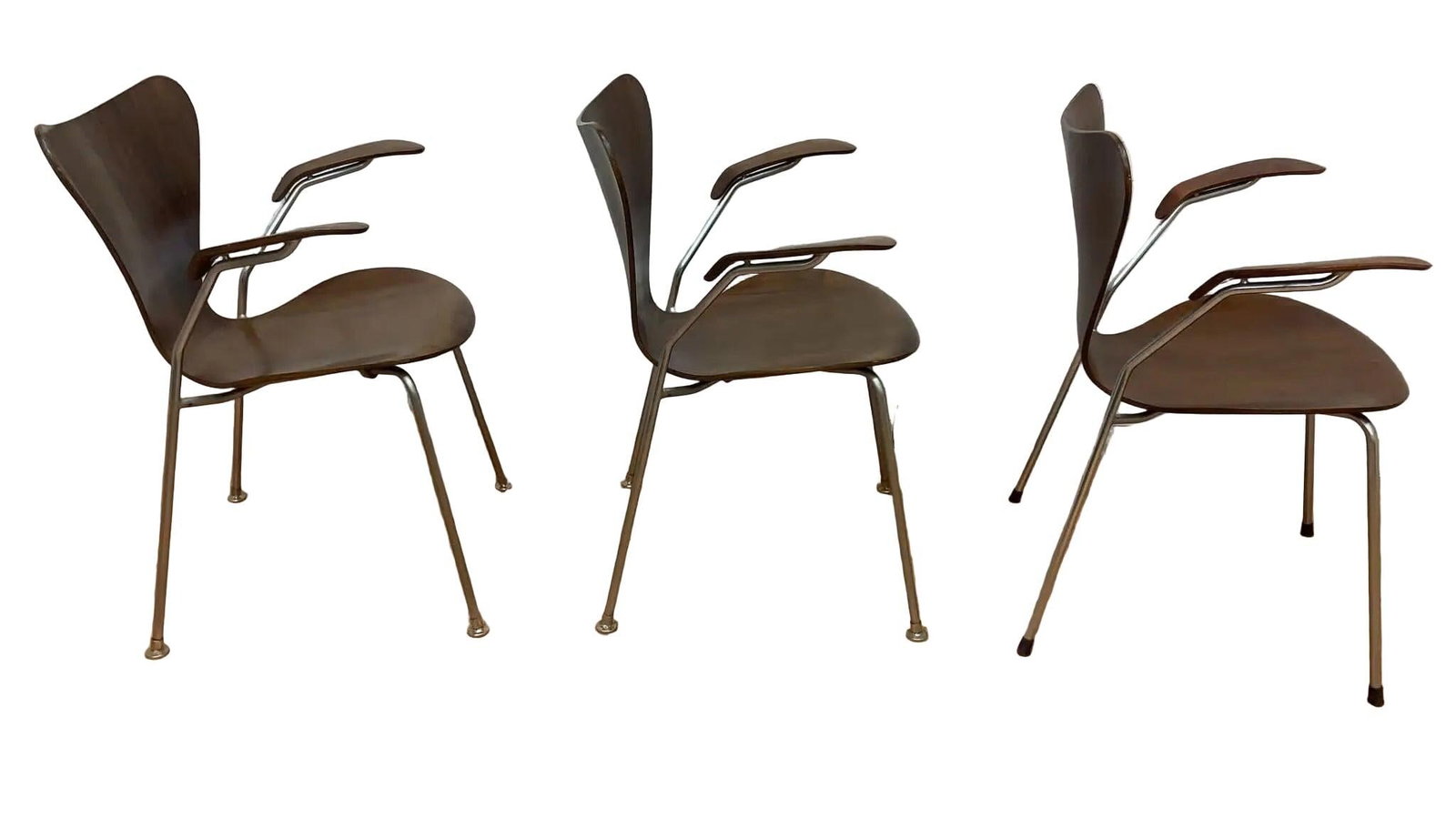 MCM Series 7 Butterfly Teak Chairs by Arne Jacobsen - 3 - 4