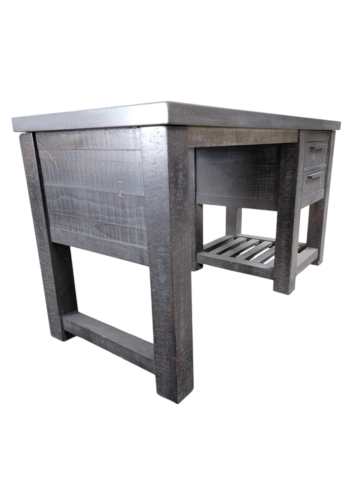 Restoration Hardware Vaughn Metal Reclaimed Storage Writing Desk - 3