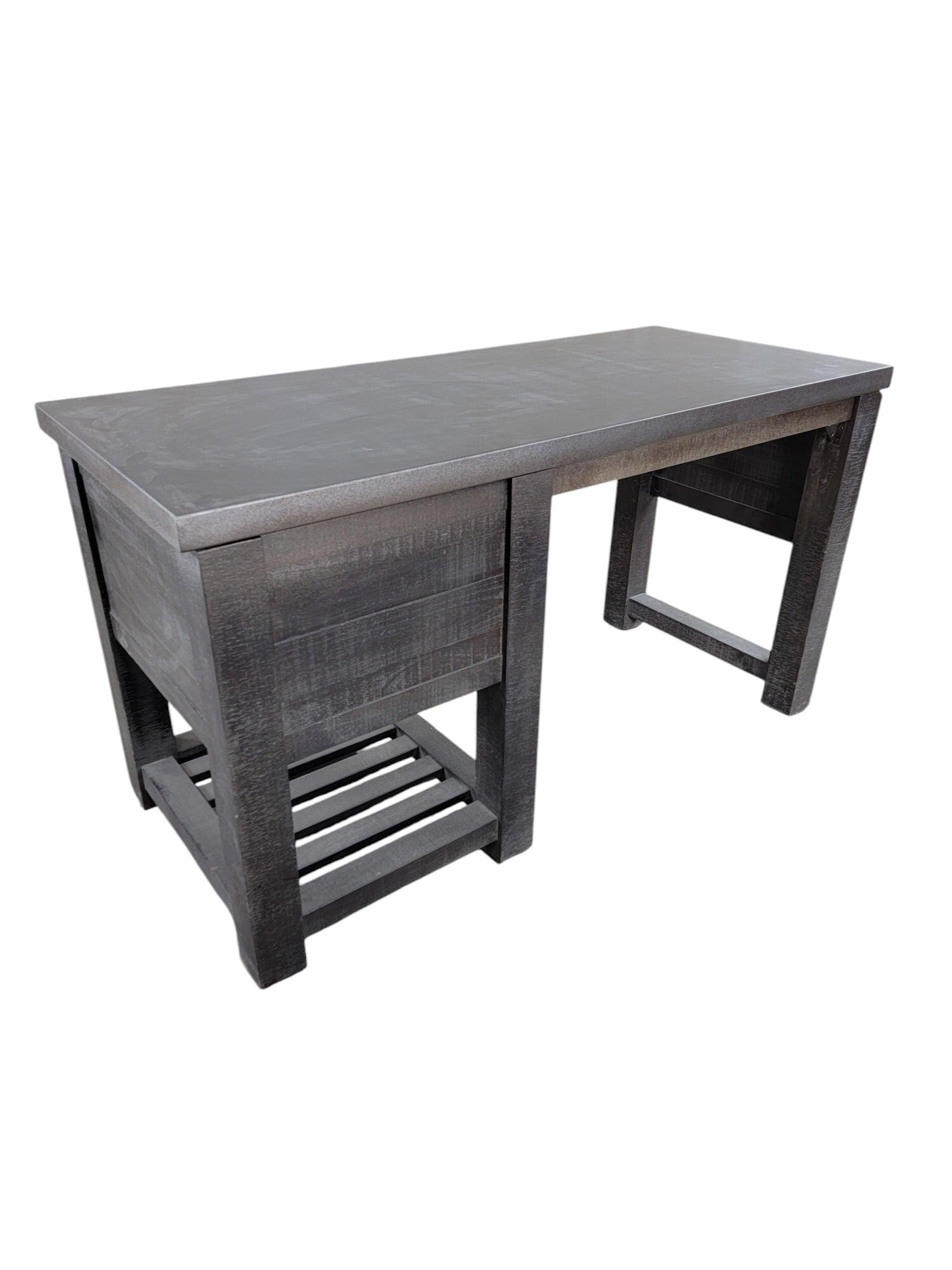 Restoration Hardware Vaughn Metal Reclaimed Storage Writing Desk - 4