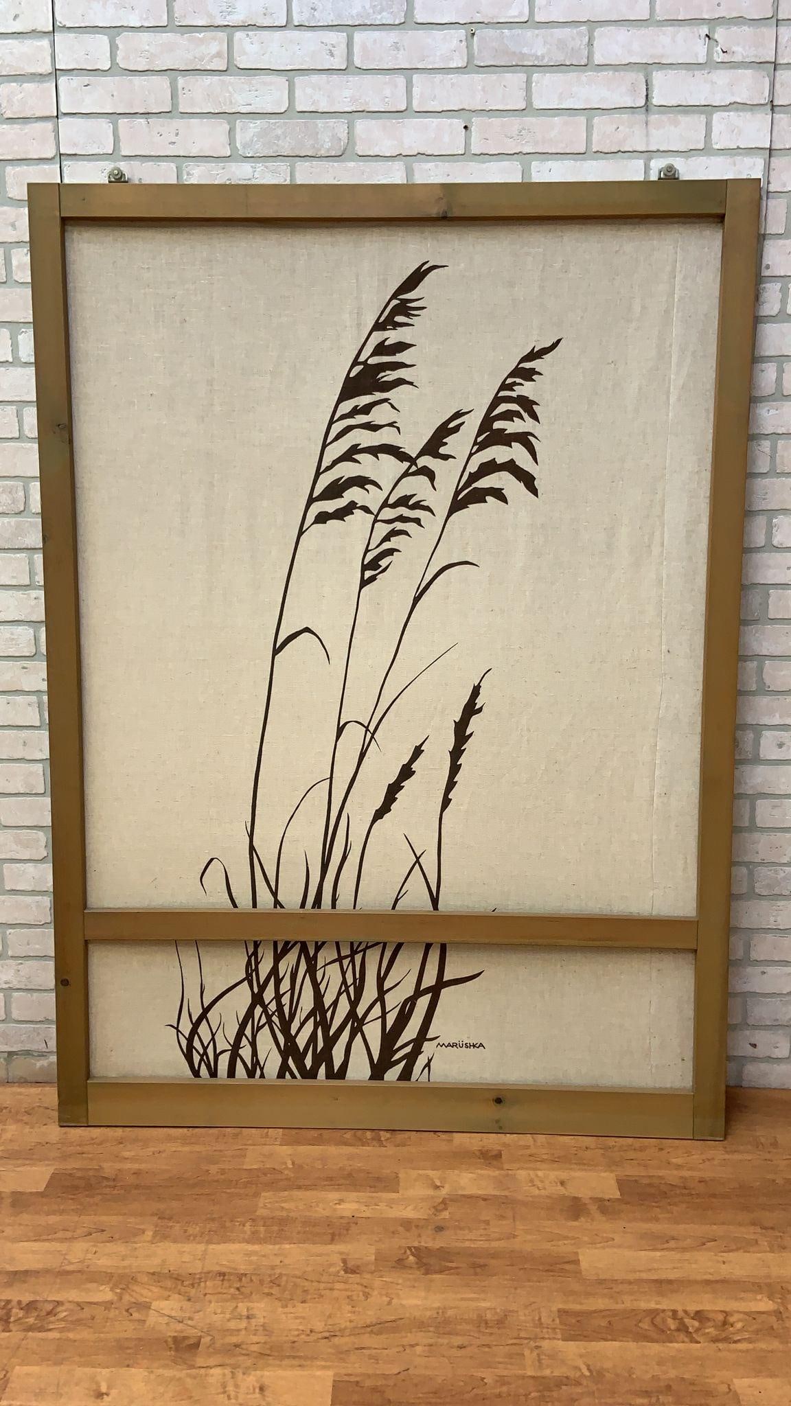 Vintage Marushka Canvas Art Print Fabric Framed Panels - 4 - 3