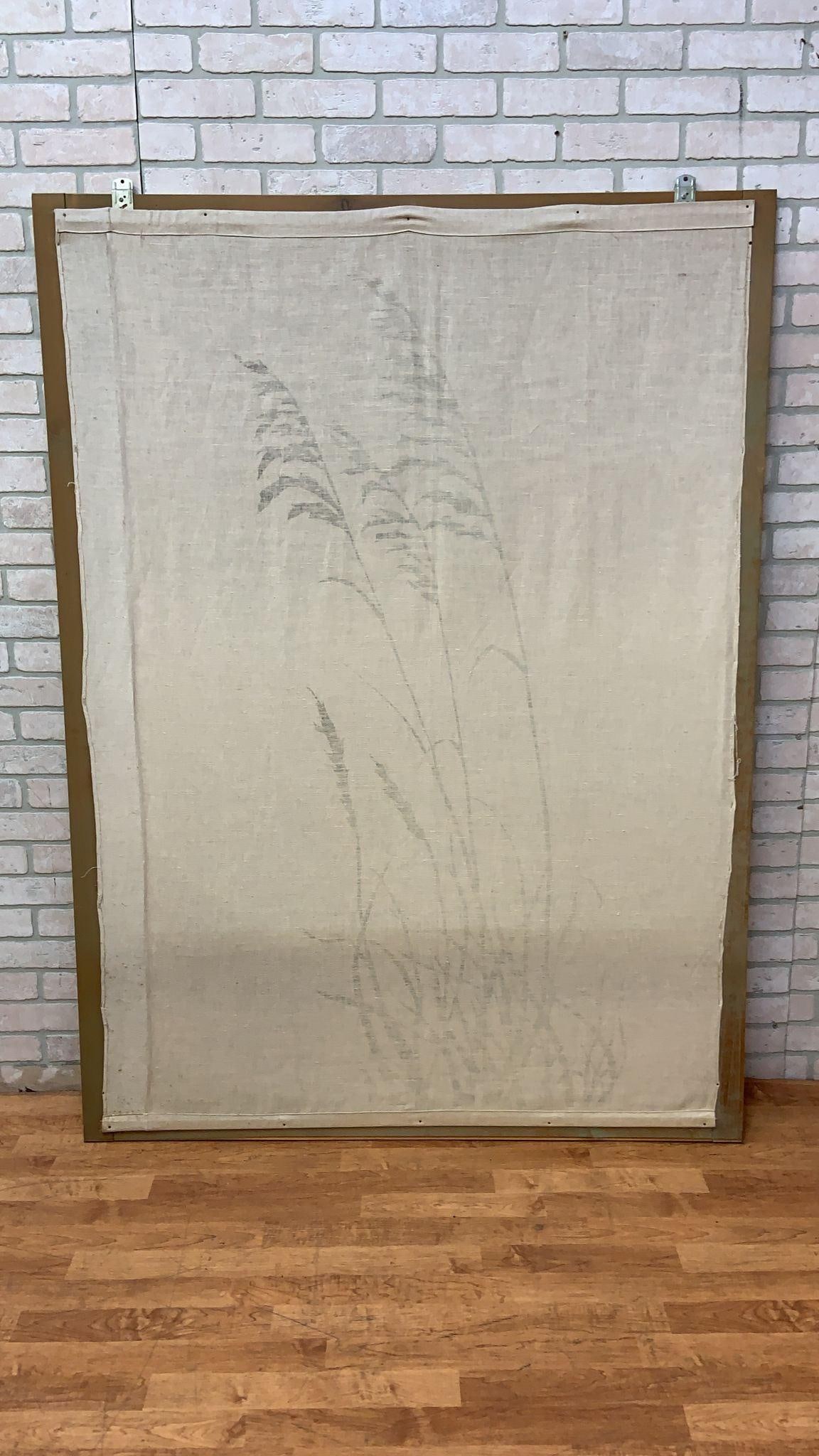 Vintage Marushka Canvas Art Print Fabric Framed Panels - 4 - 7