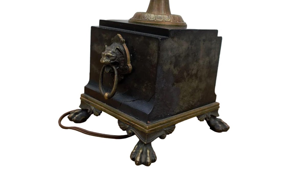 Antique Empire Revival Candelabra Table Lamps - Pair - 9