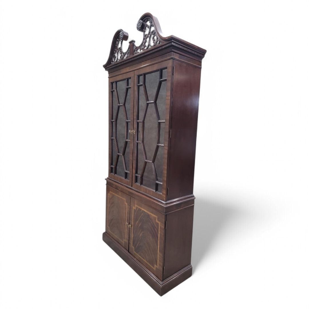 Antique Federal Style Flame Mahogany Display Cabinet by Councill - 8