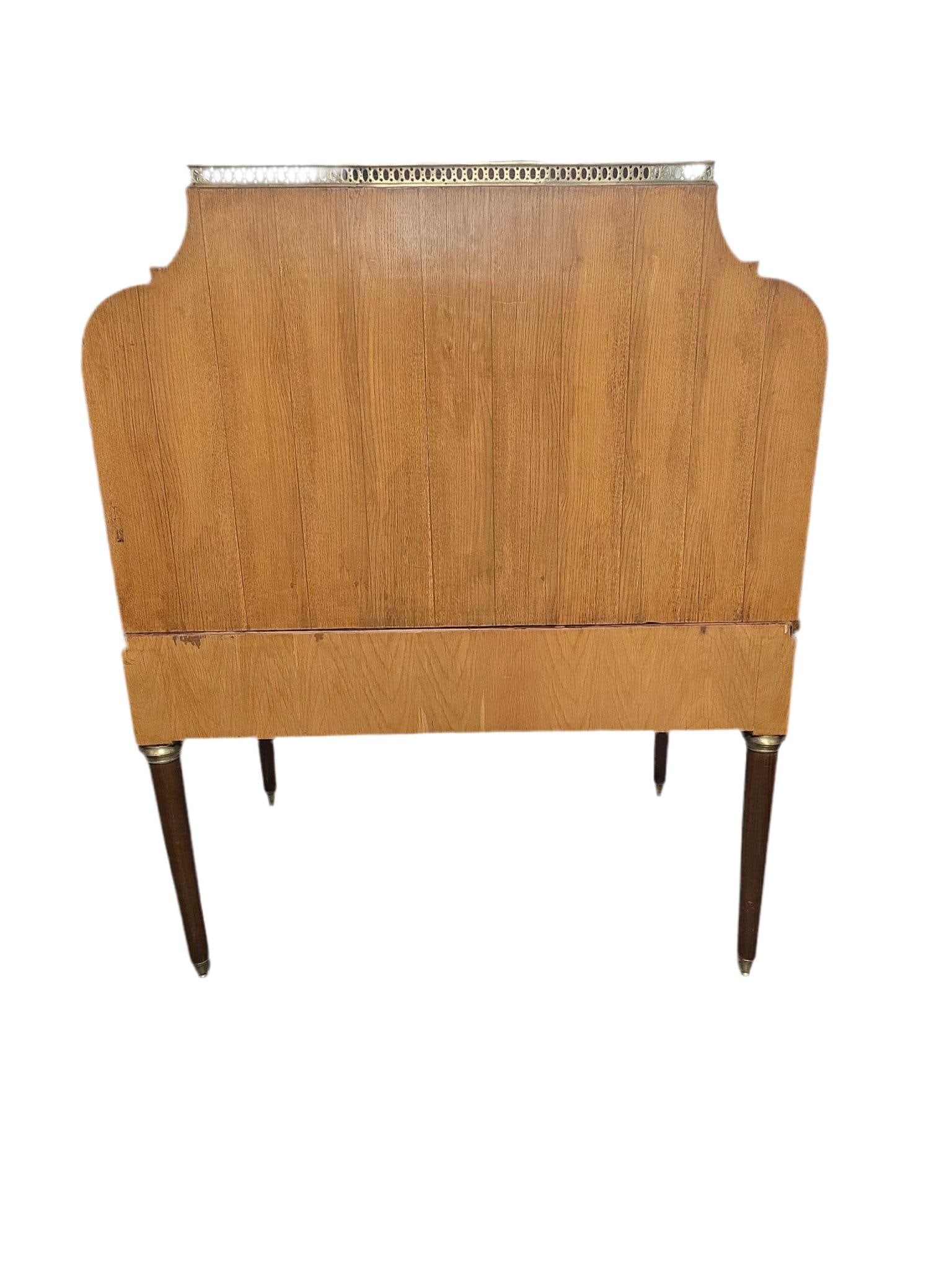 Antique Monumental French Regency Barrel Roll Top Cylinder Desk - 10