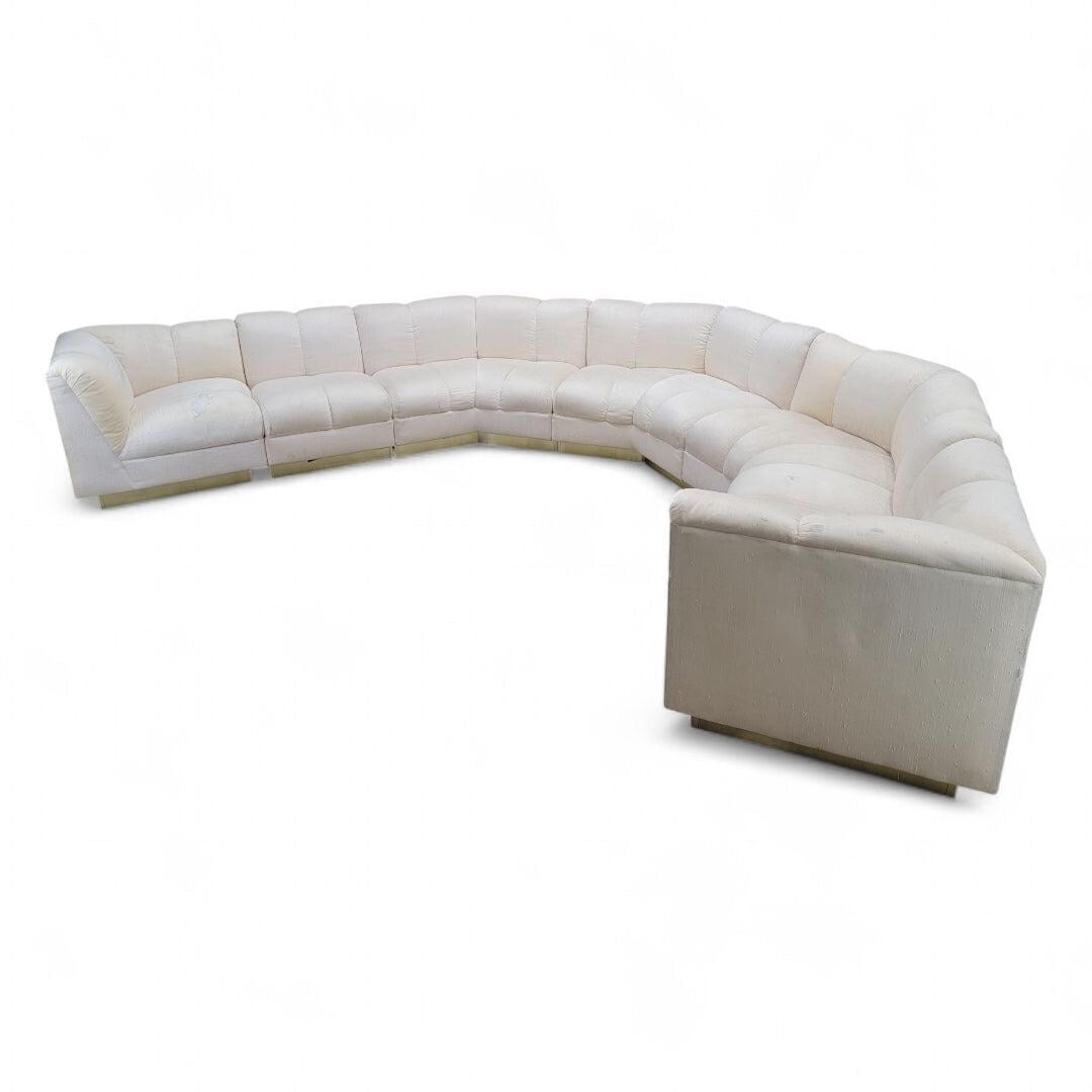 Vintage Modern 6 Piece Sectional Sofa for Reupholstery - 2