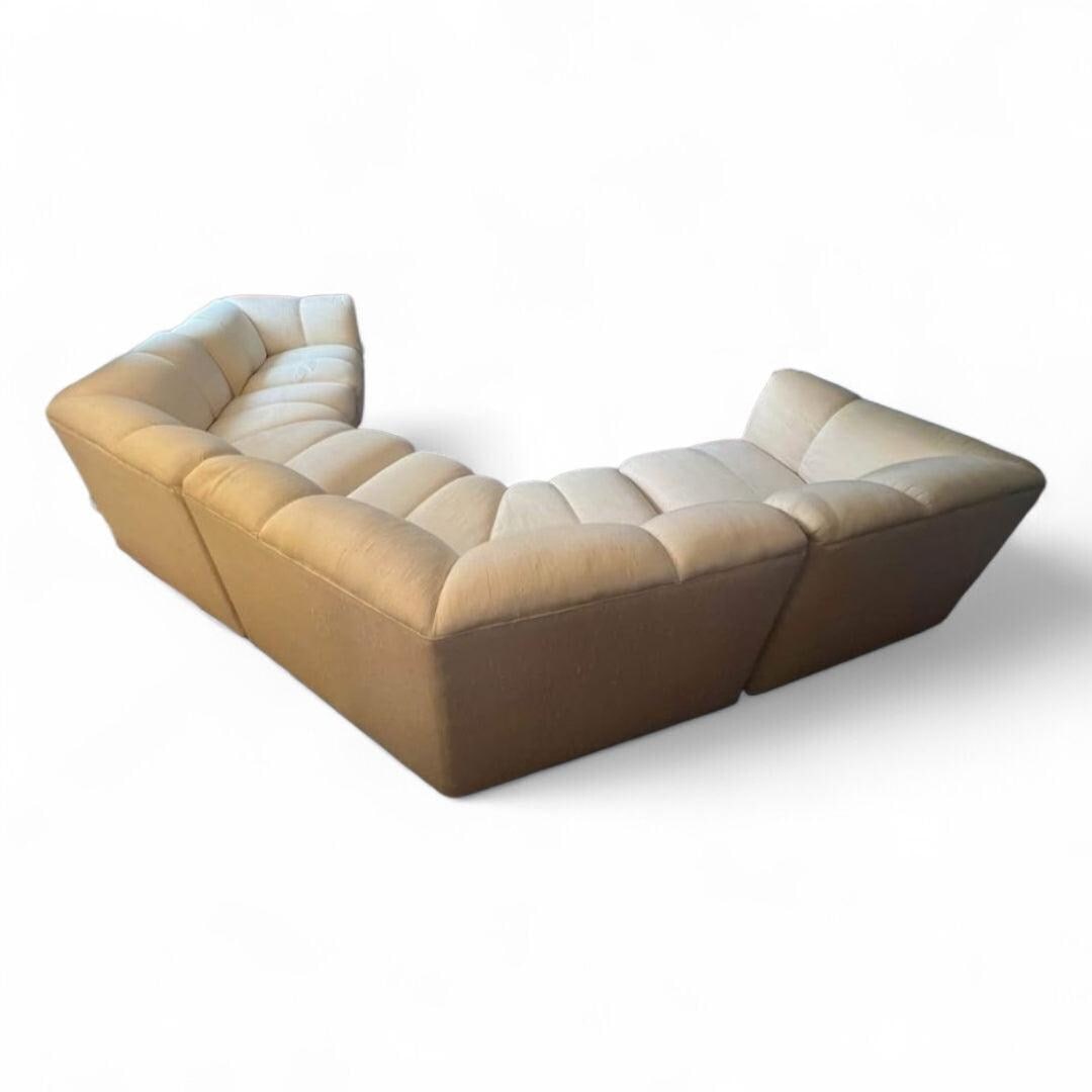 Vintage Modern 6 Piece Sectional Sofa for Reupholstery - 8