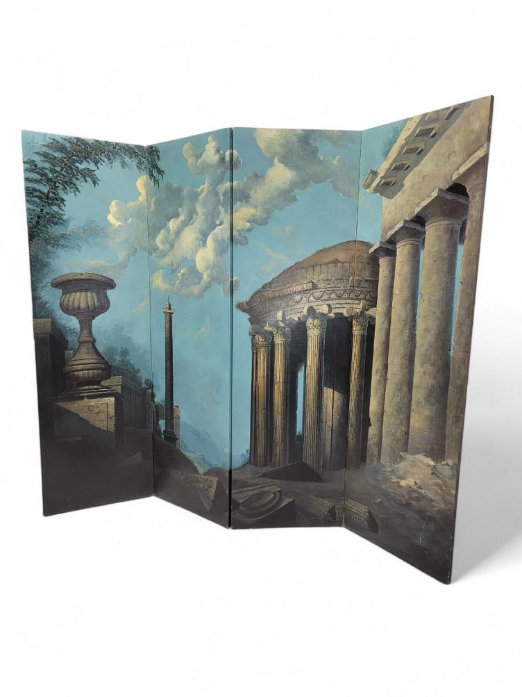 Vintage Italian Hand Painted Screen by Maitland Smith - 2