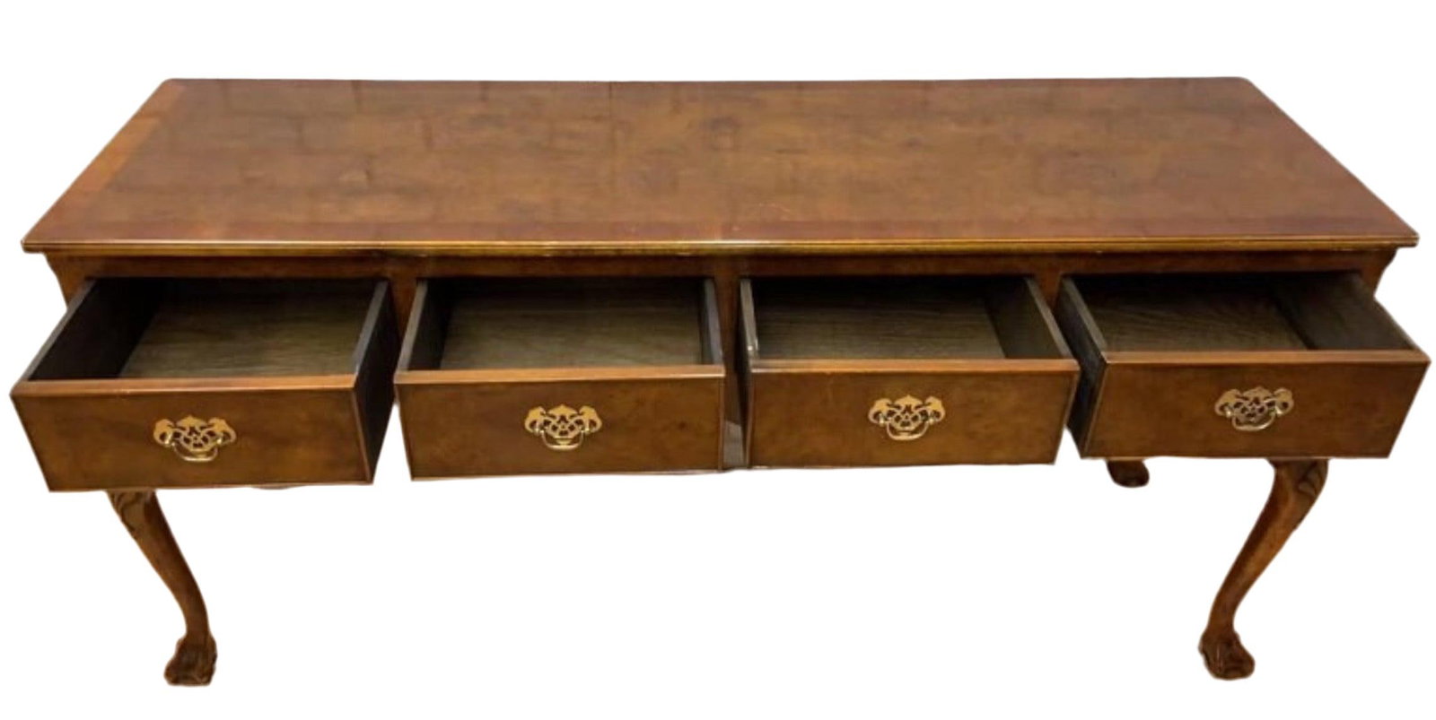 Antique Victorian Style Burl Sideboard - 5