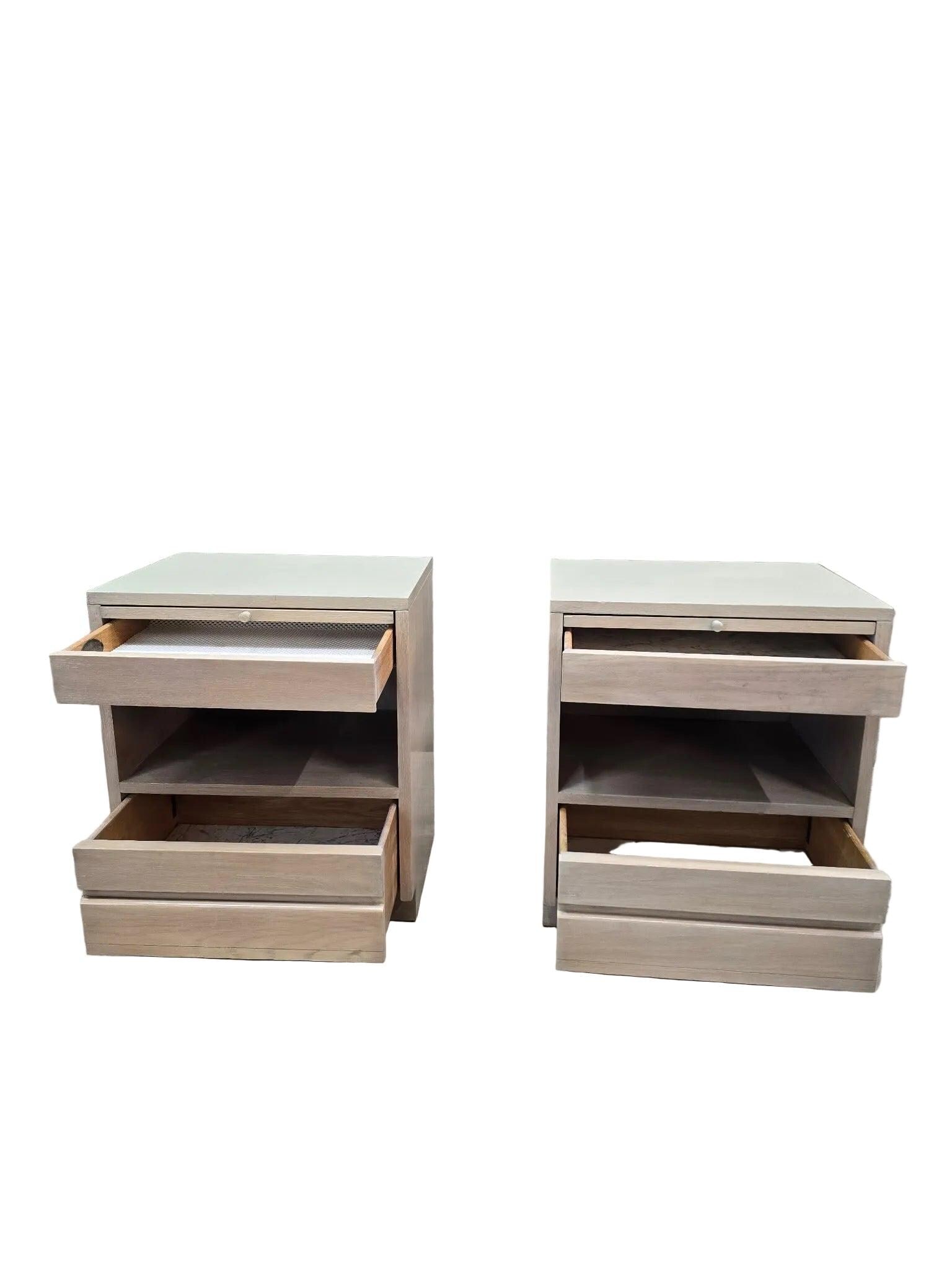 MCM Driftwood Nightstand by Sligh Cross Country Collection - Pair - 7