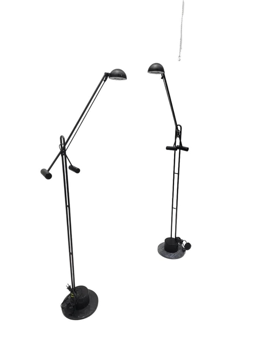Vintage Postmodern Crane Form Floor Lamps - Pair - 4