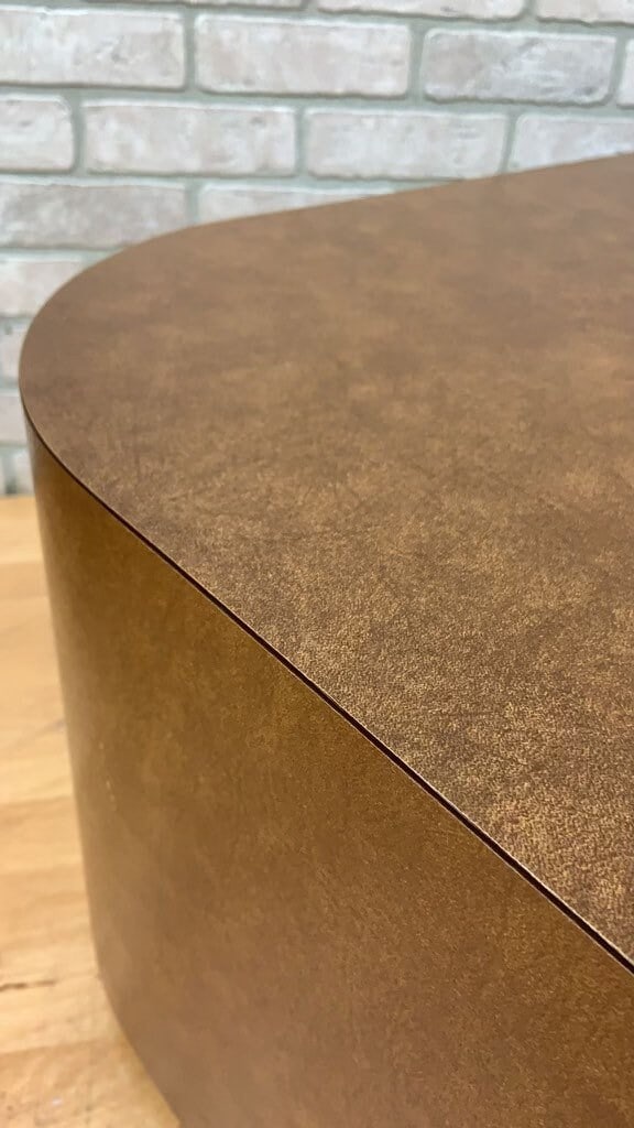 Postmodern Coffee Side Table with Wood Laminate Surface - 10