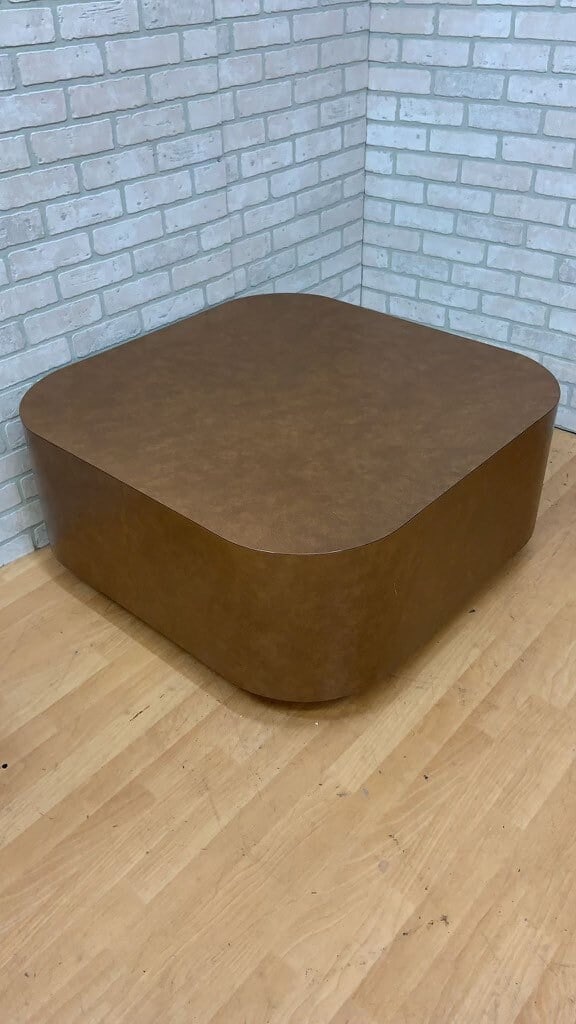 Postmodern Coffee Side Table with Wood Laminate Surface - 6