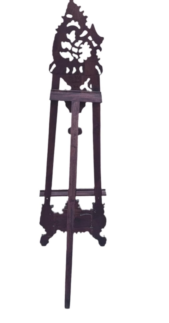 Antique Victorian Style Mahogany Table Top Victorian Easel - 6